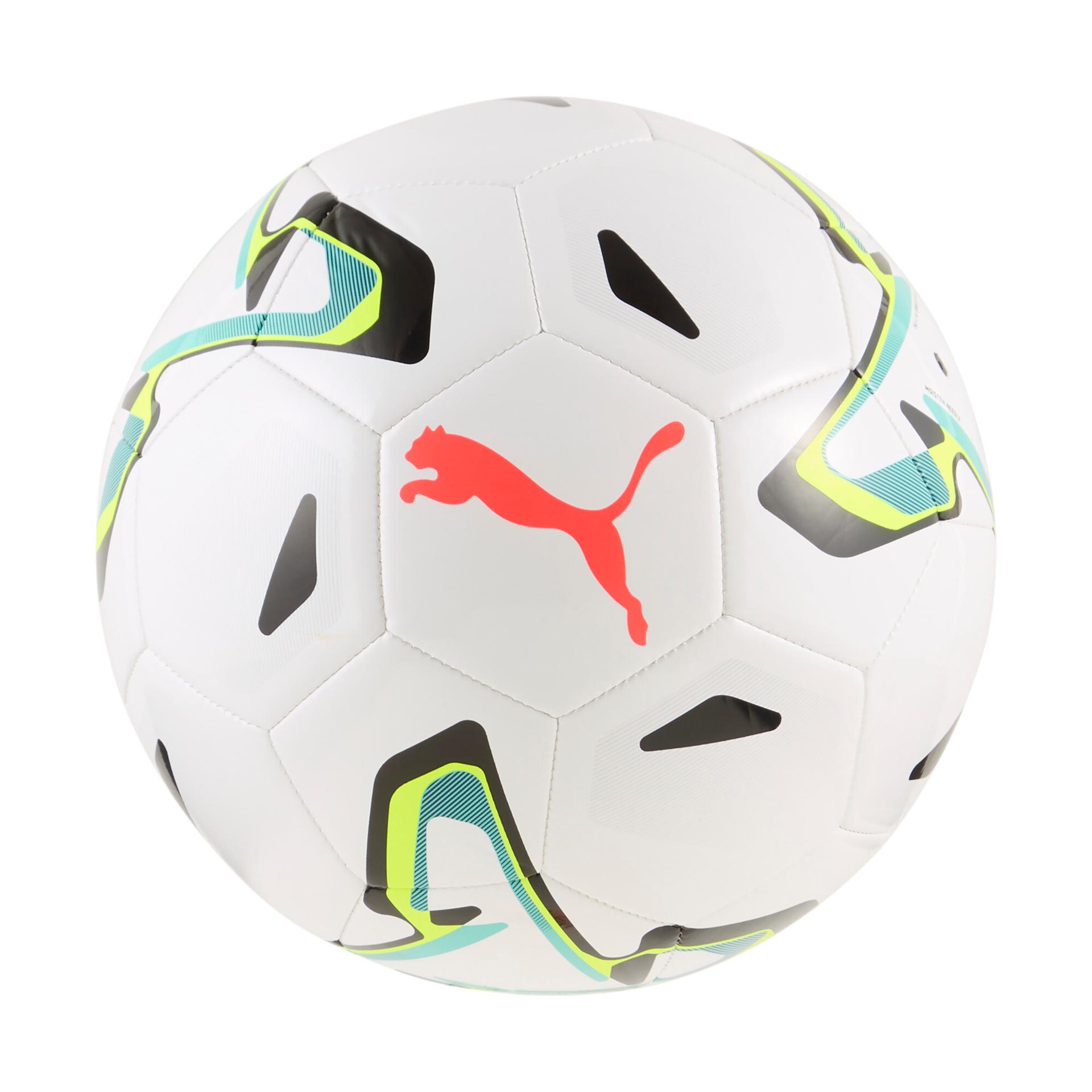 puma stellar club soccer ball in white, size 5