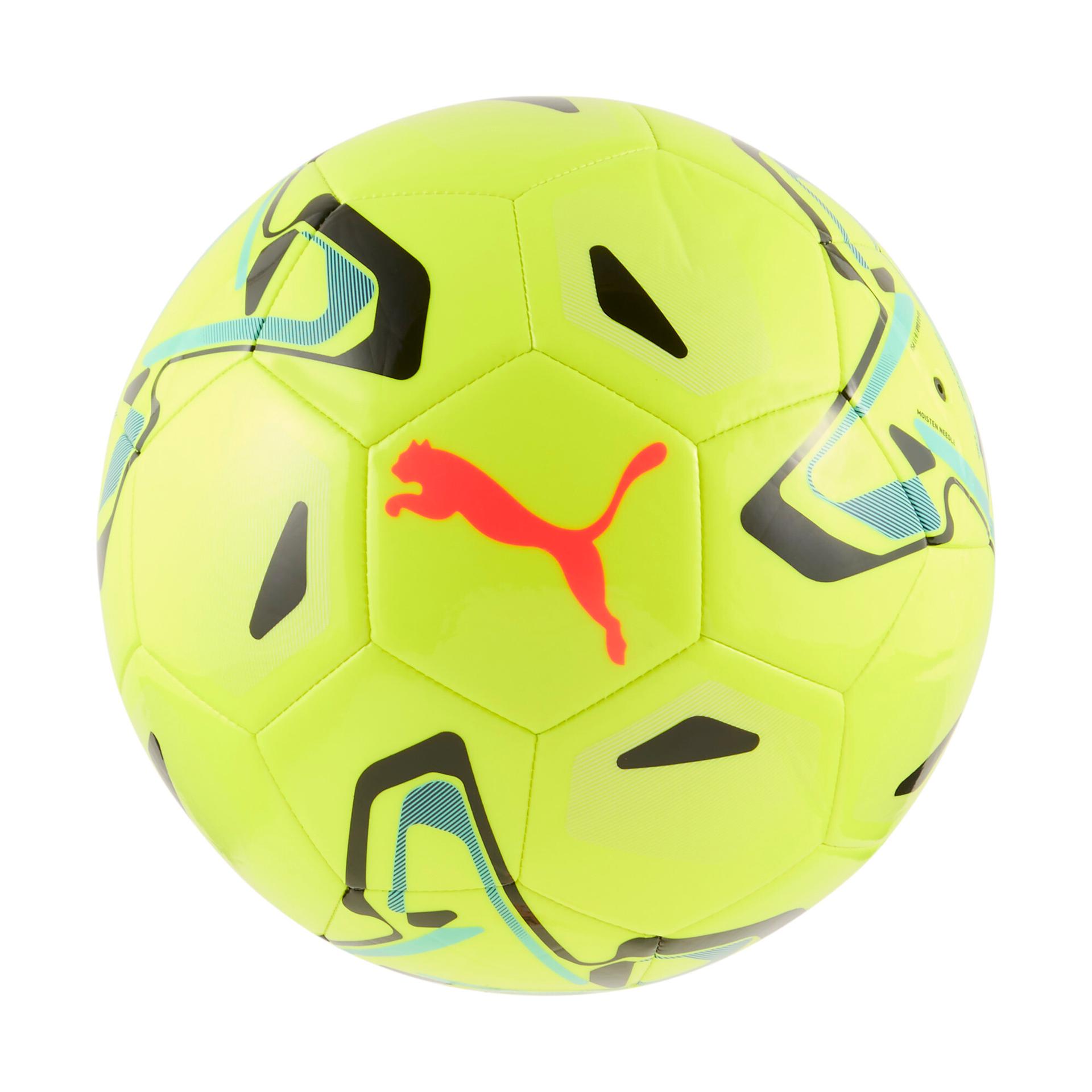 puma stellar club soccer ball in yellow, size 5