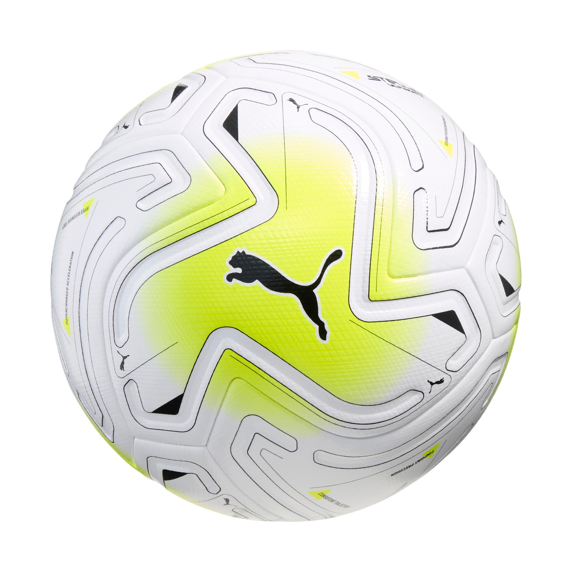 puma stellar nitroâ¢ ultimate launch soccer ball (fifaâ® quality pro) in white, size 5