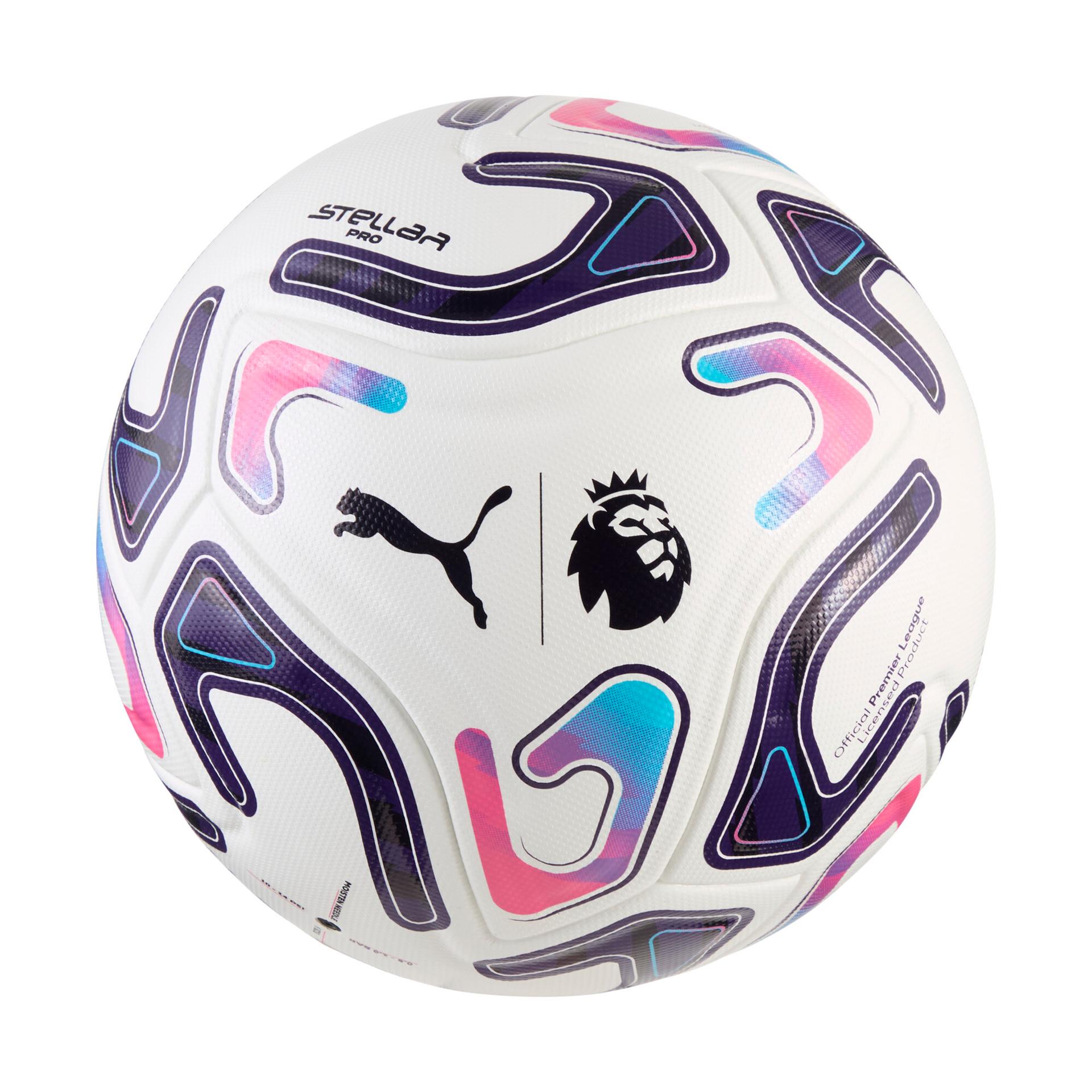 puma stellar pro premier league fifaâ® quality pro soccer ball in white, size 5