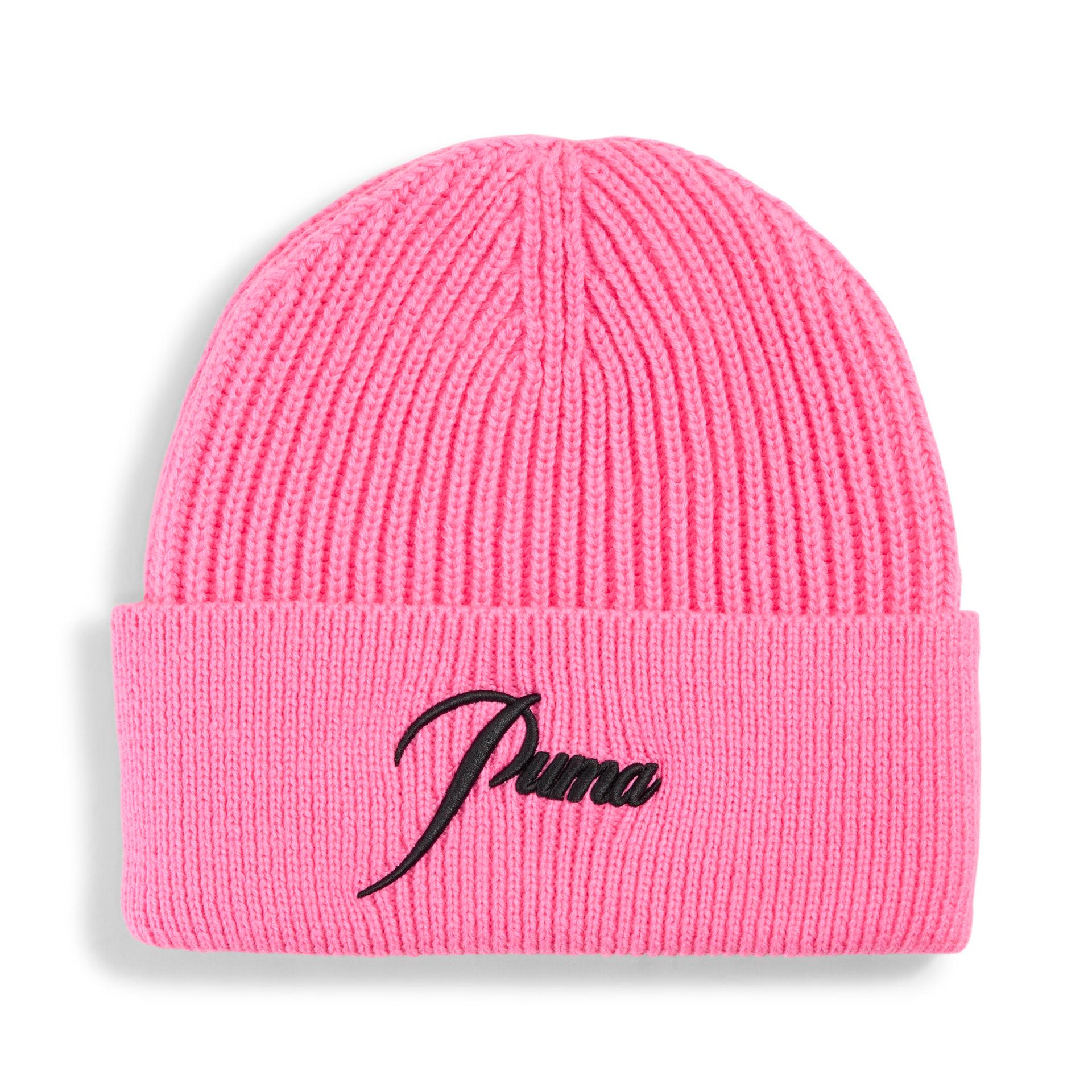 puma stewie timeless mid crown beanie in pink
