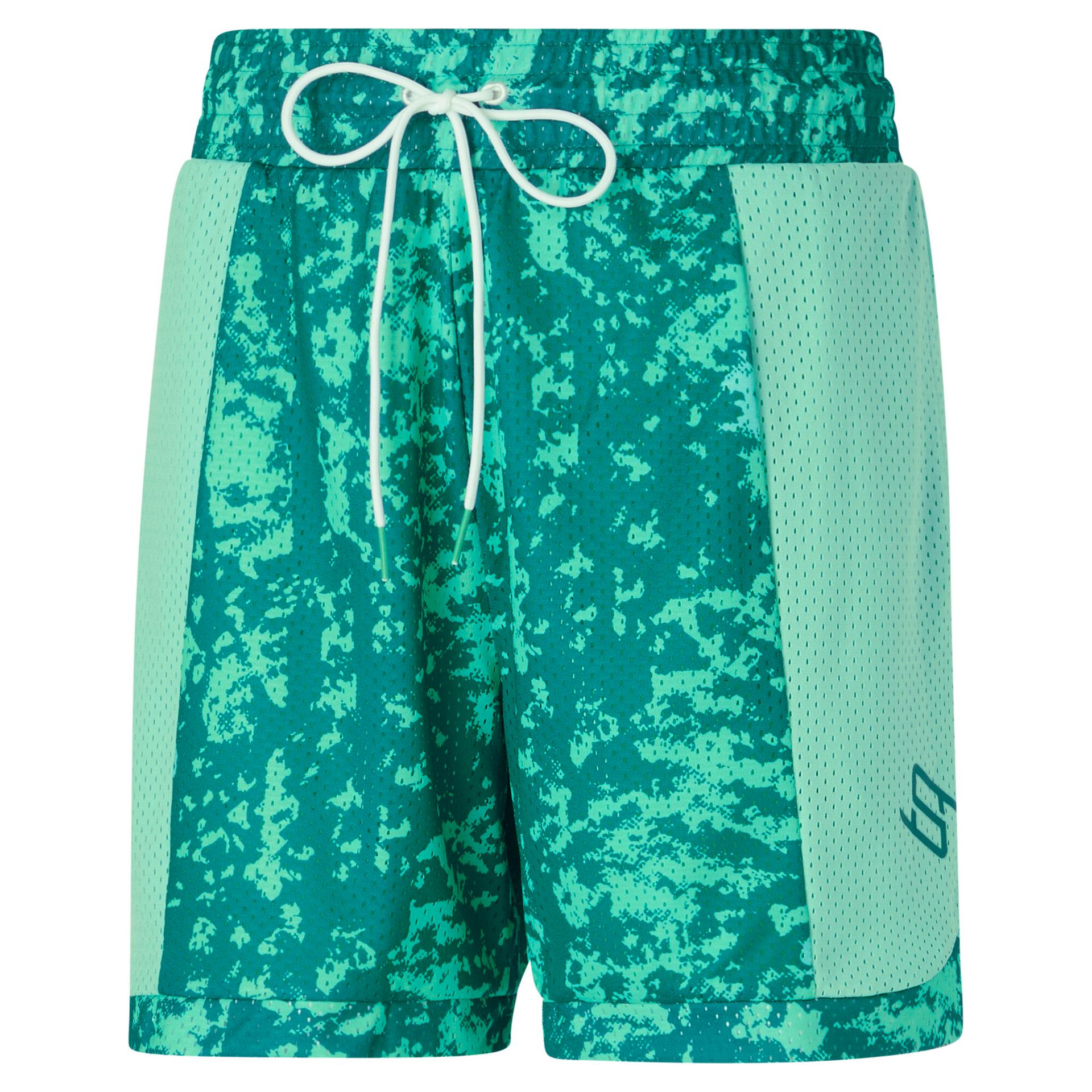 puma stewie x earth women's shorts in blue, size s