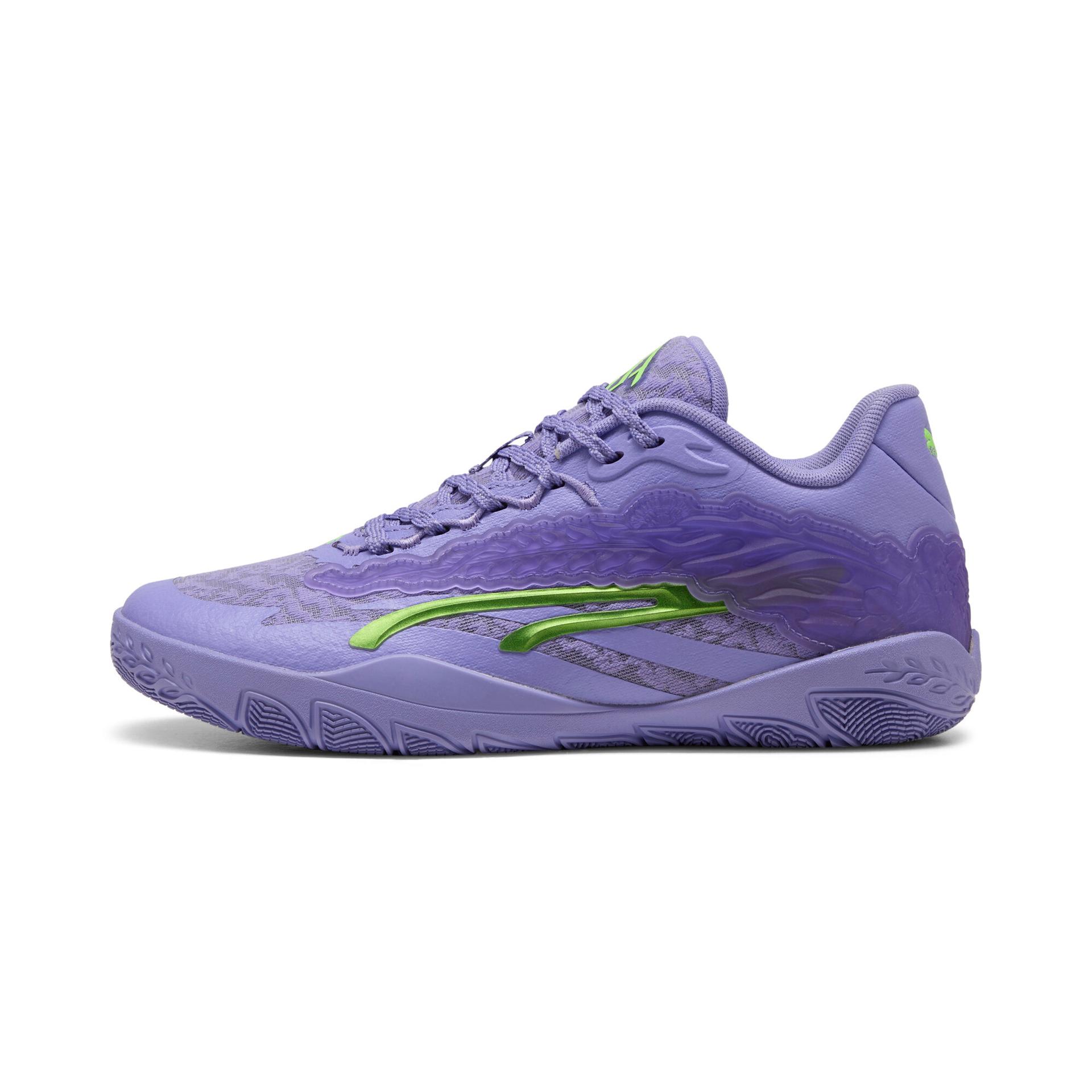 puma stewie x lace em up stewie 3 women's basketball shoes in purple, size 16.5