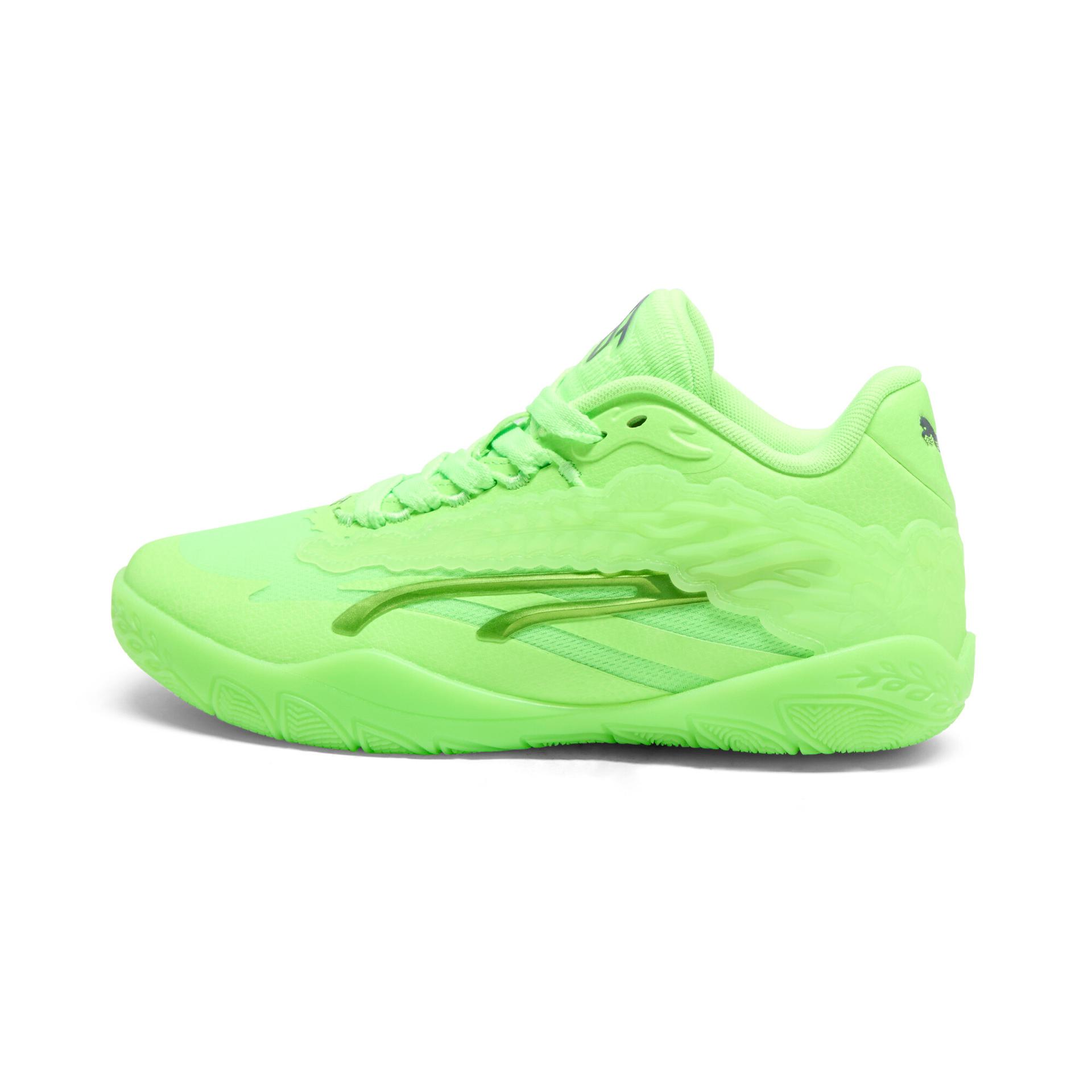 puma stewie x team stewie 3 women's basketball shoes in green, size 13.5