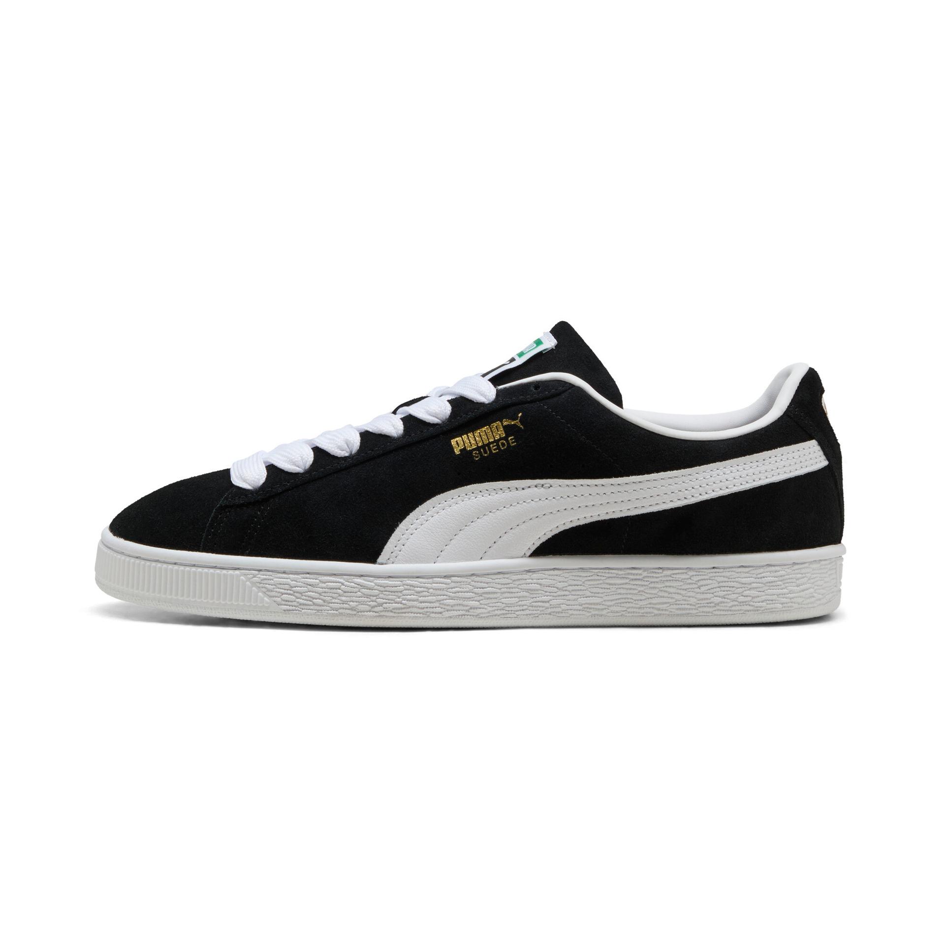 puma suede classic sneakers in black, size 7
