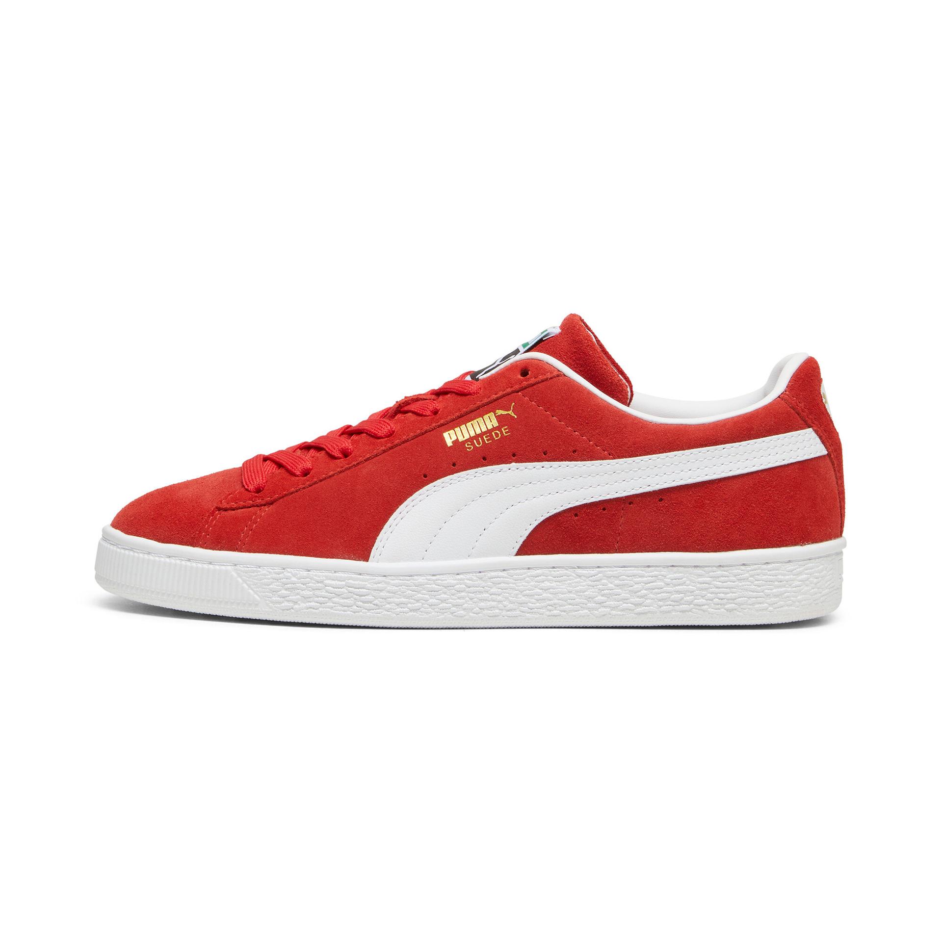 puma suede classic women's sneakers in red, size 8