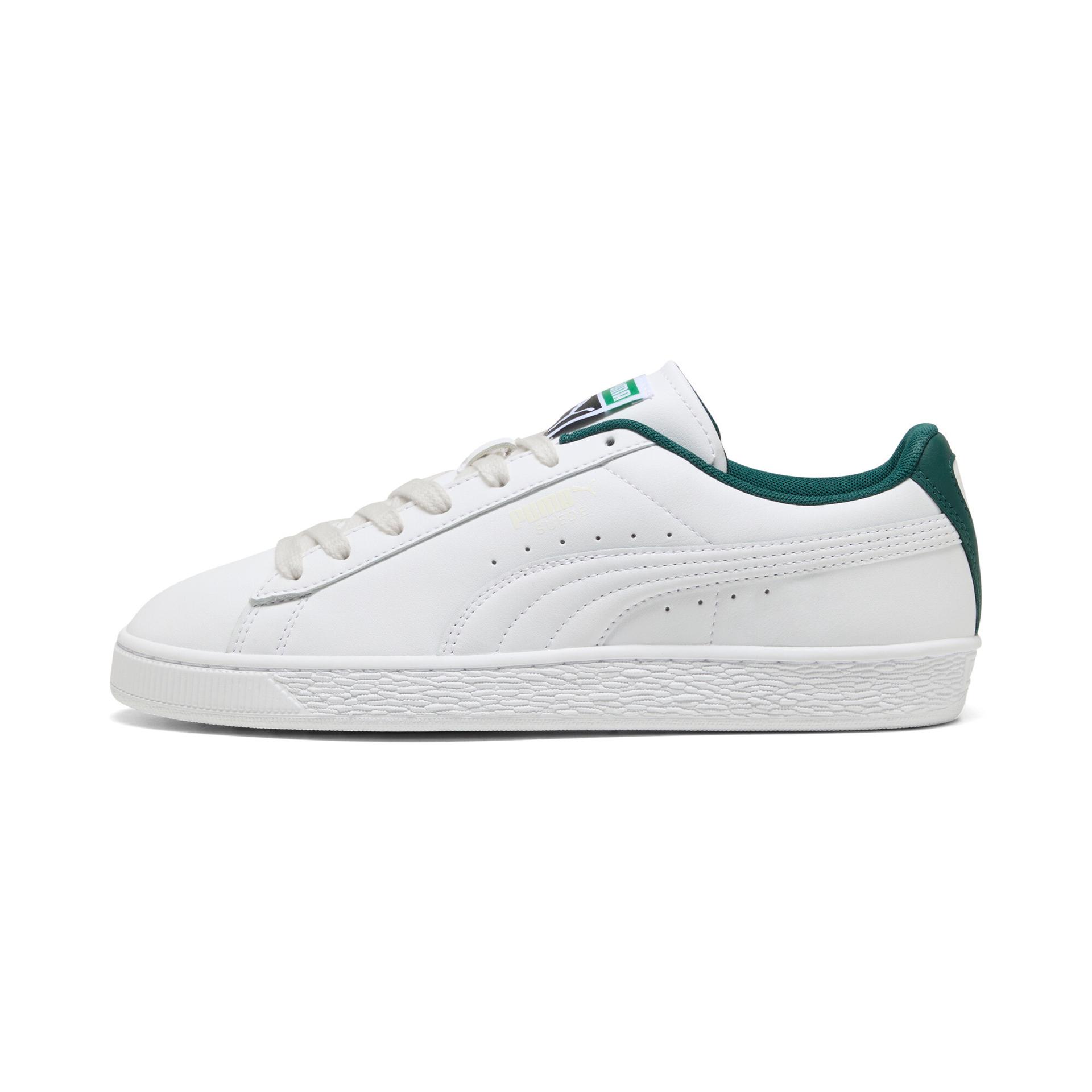 puma suede sneakers in white, size 8