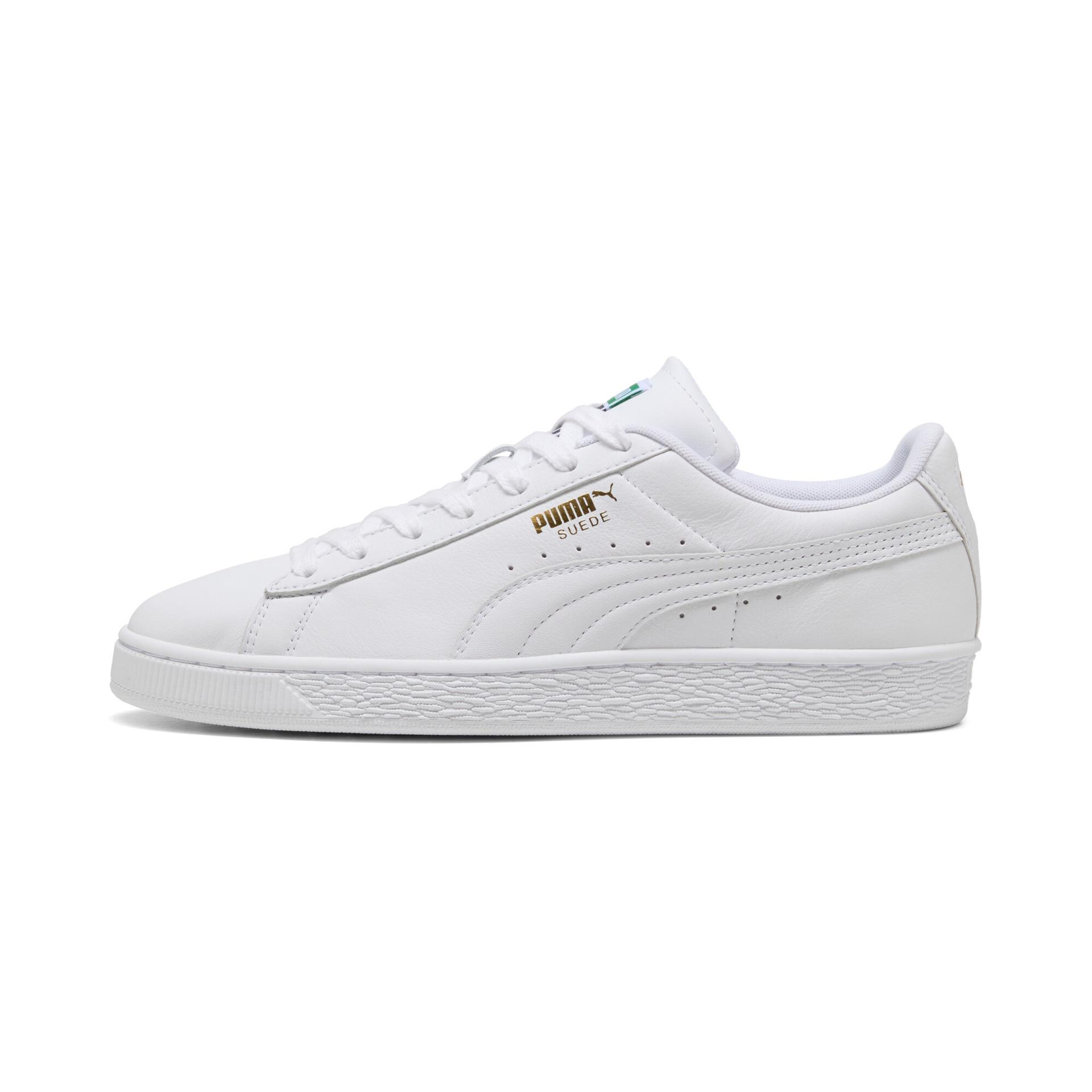 puma suede sneakers women women's sneakers in white, size 9.5