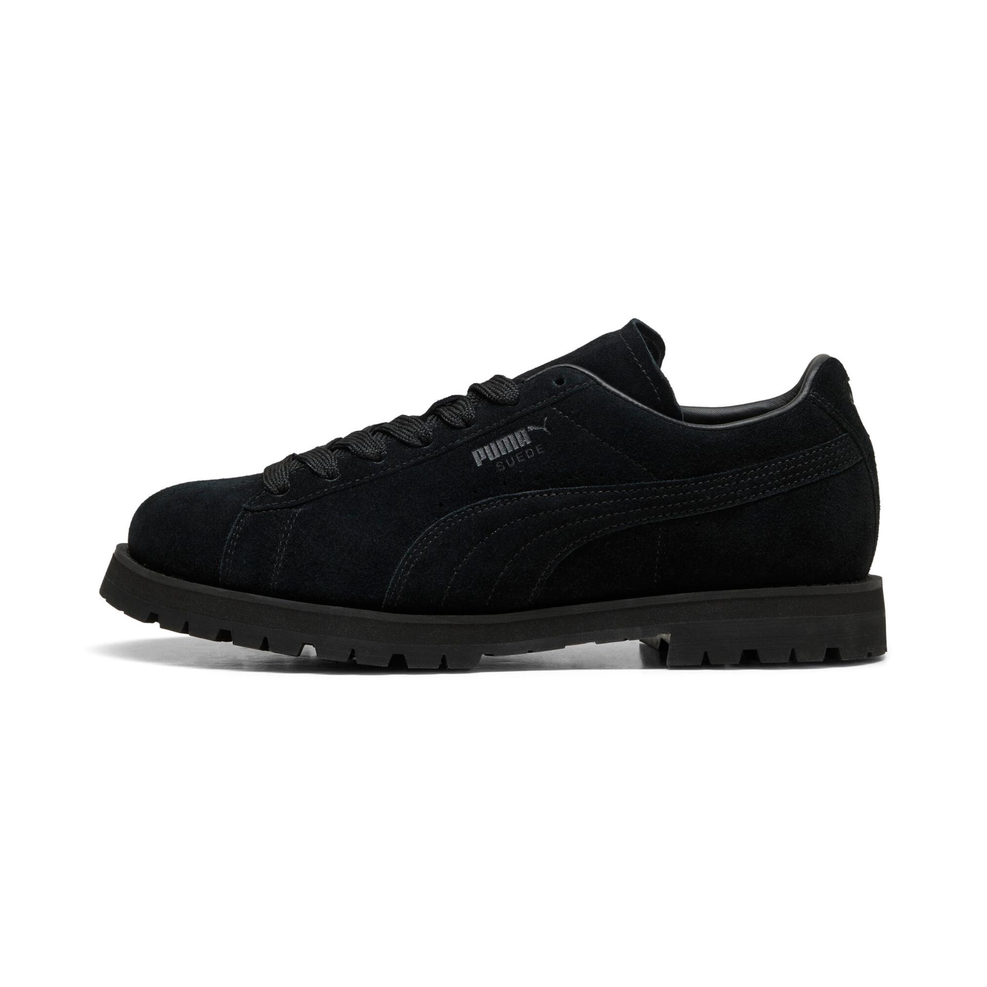 puma suede vibramâ® sneakers in black, size 13