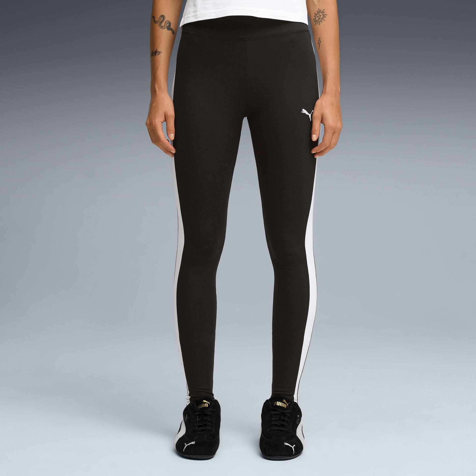 puma t7 women's leggings in black, size xl