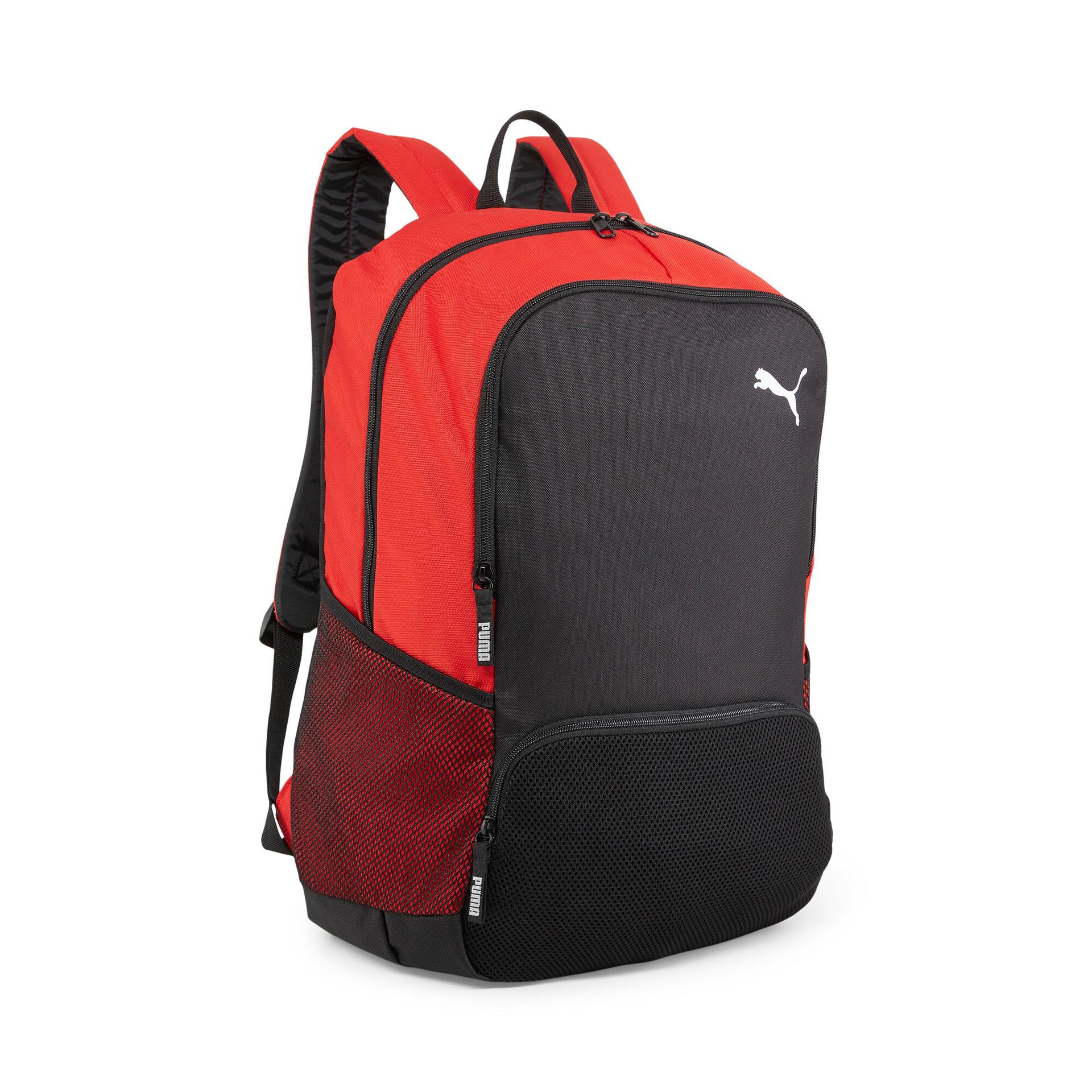 puma teamgoal premium xl soccer backpack in red