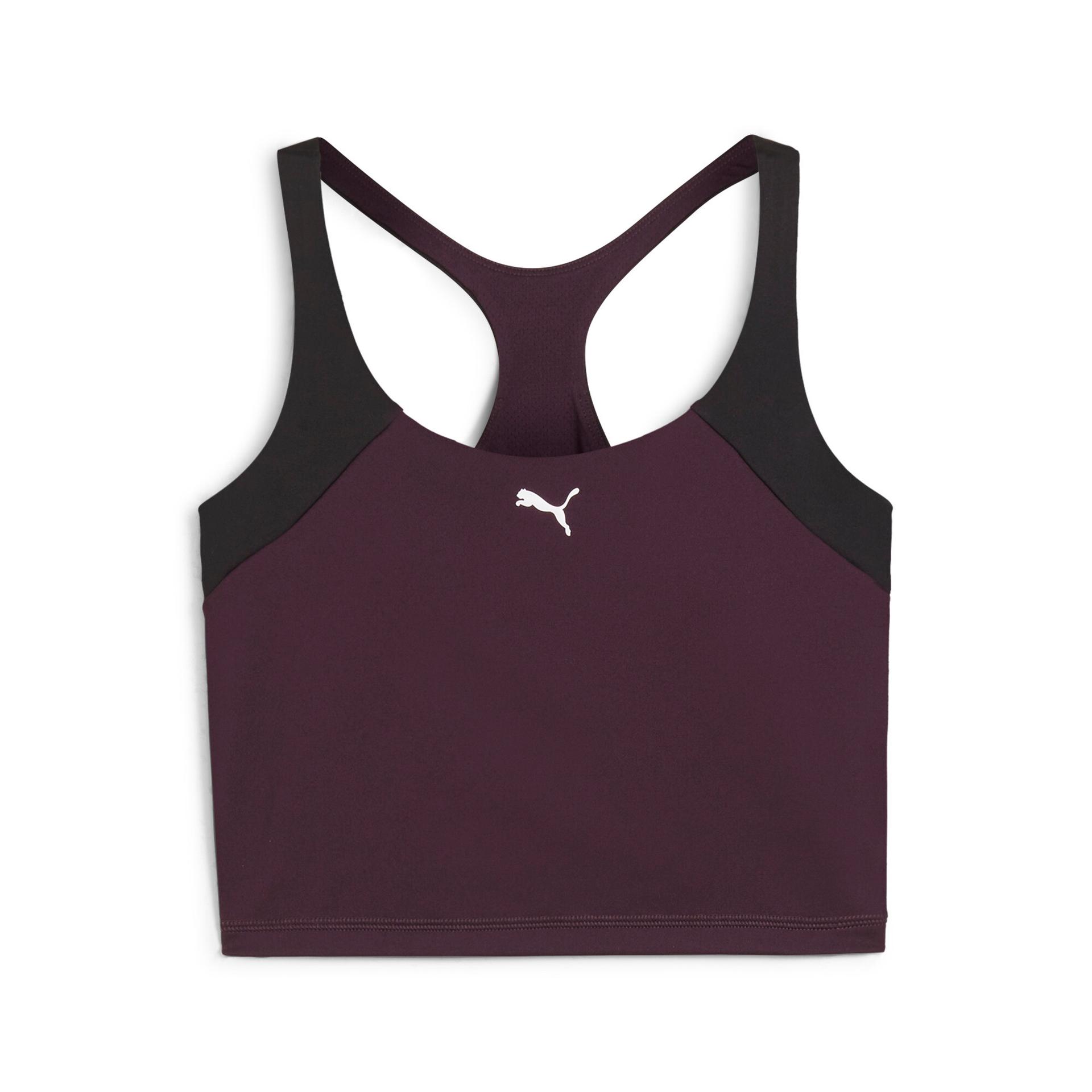 puma train all day women's 2-in-1 training tank top in purple, size xl