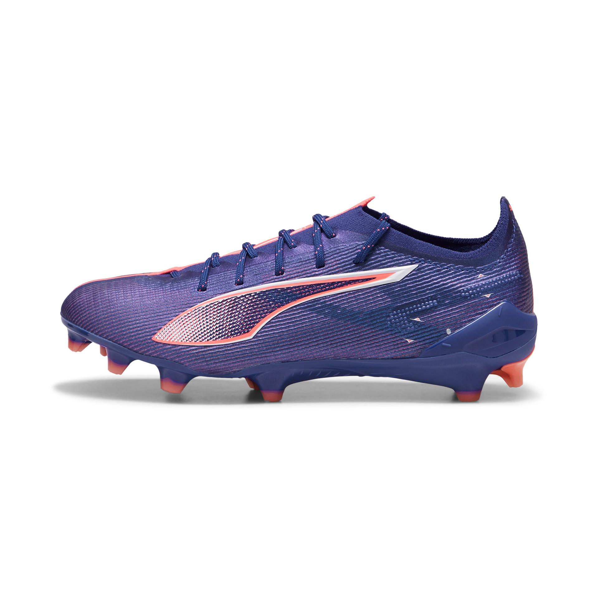 puma ultra 5 ultimate firm ground women's soccer cleats shoes in blue, size 6