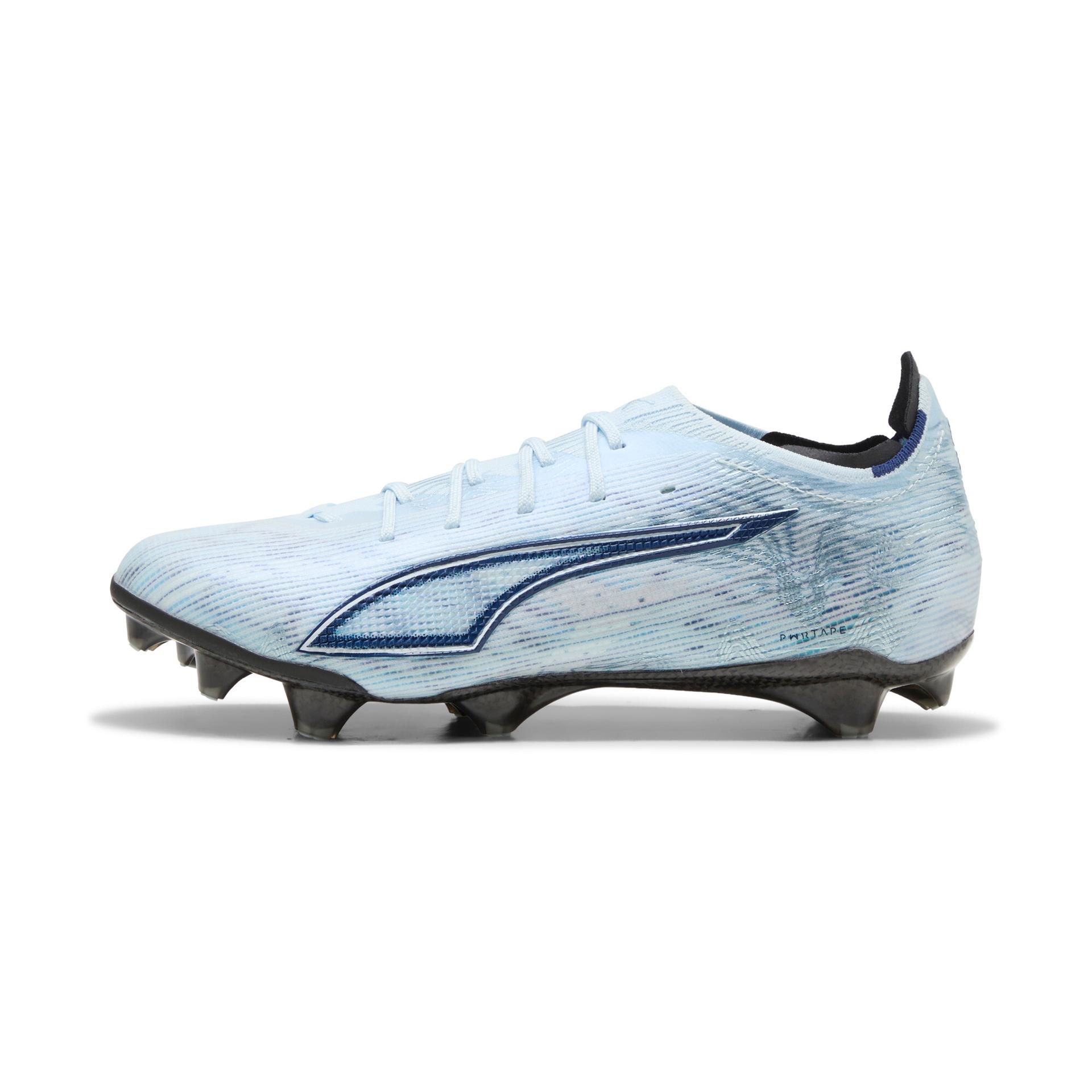 puma ultra 6 carbon women's firm ground soccer cleats shoes in blue, size 8
