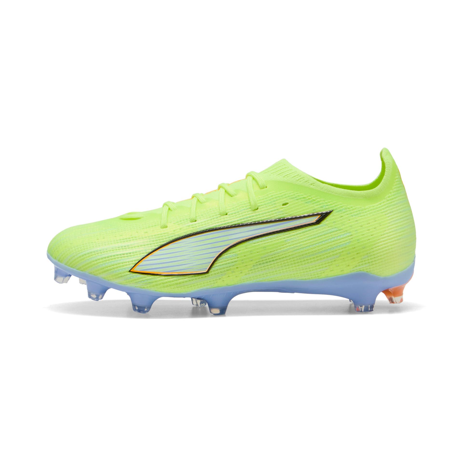 puma ultra 6 pro light up women's firm ground soccer cleats shoes in yellow, size 11.5