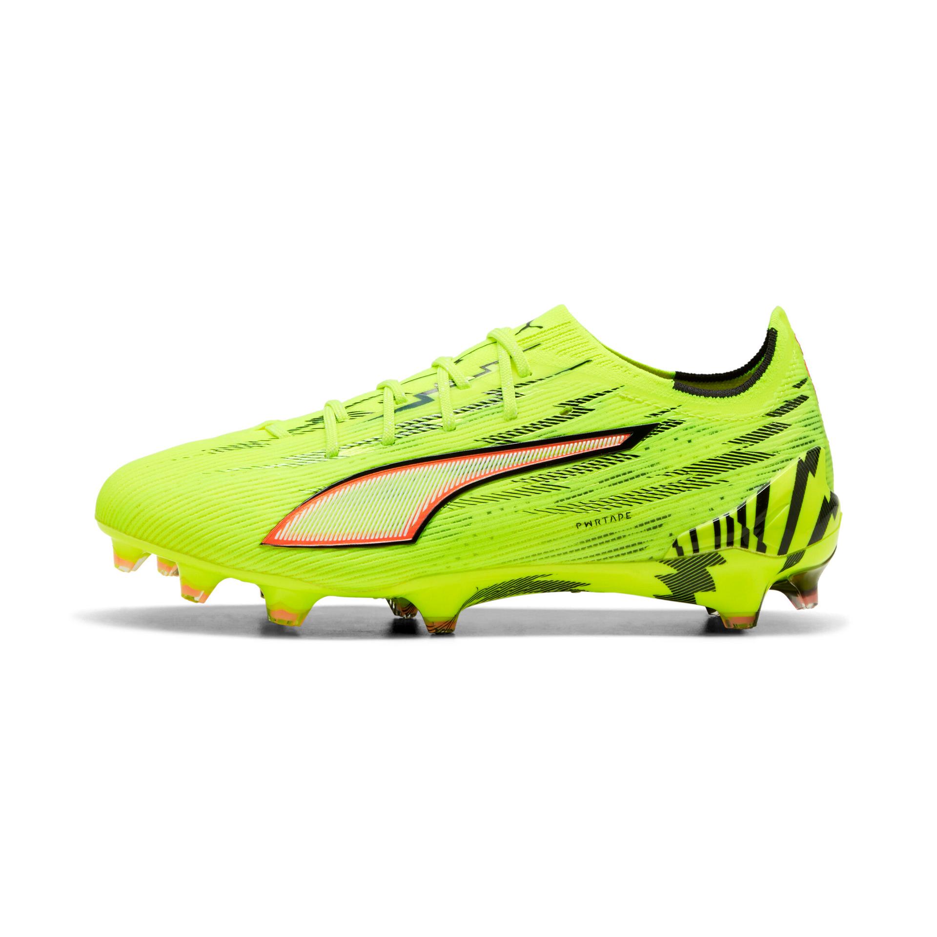 puma ultra 6 ultimate women's firm ground soccer cleats shoes in yellow, size 9