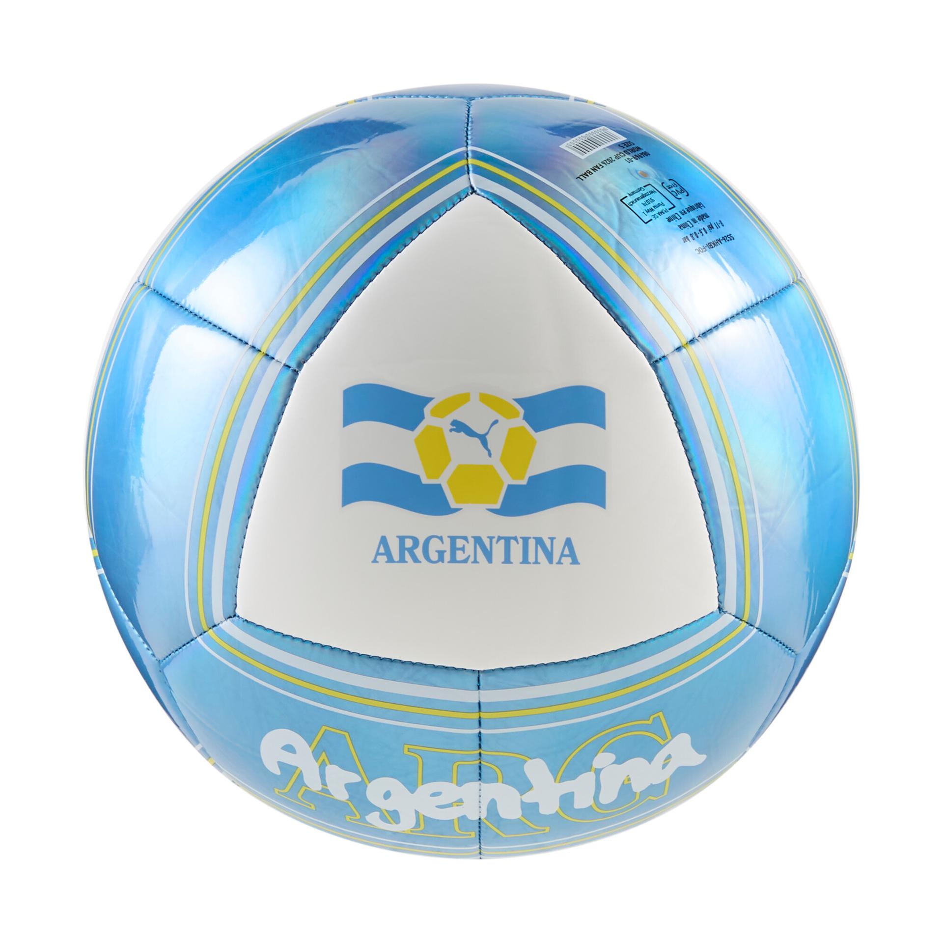 puma usa soccer fan ball in blue, size 5