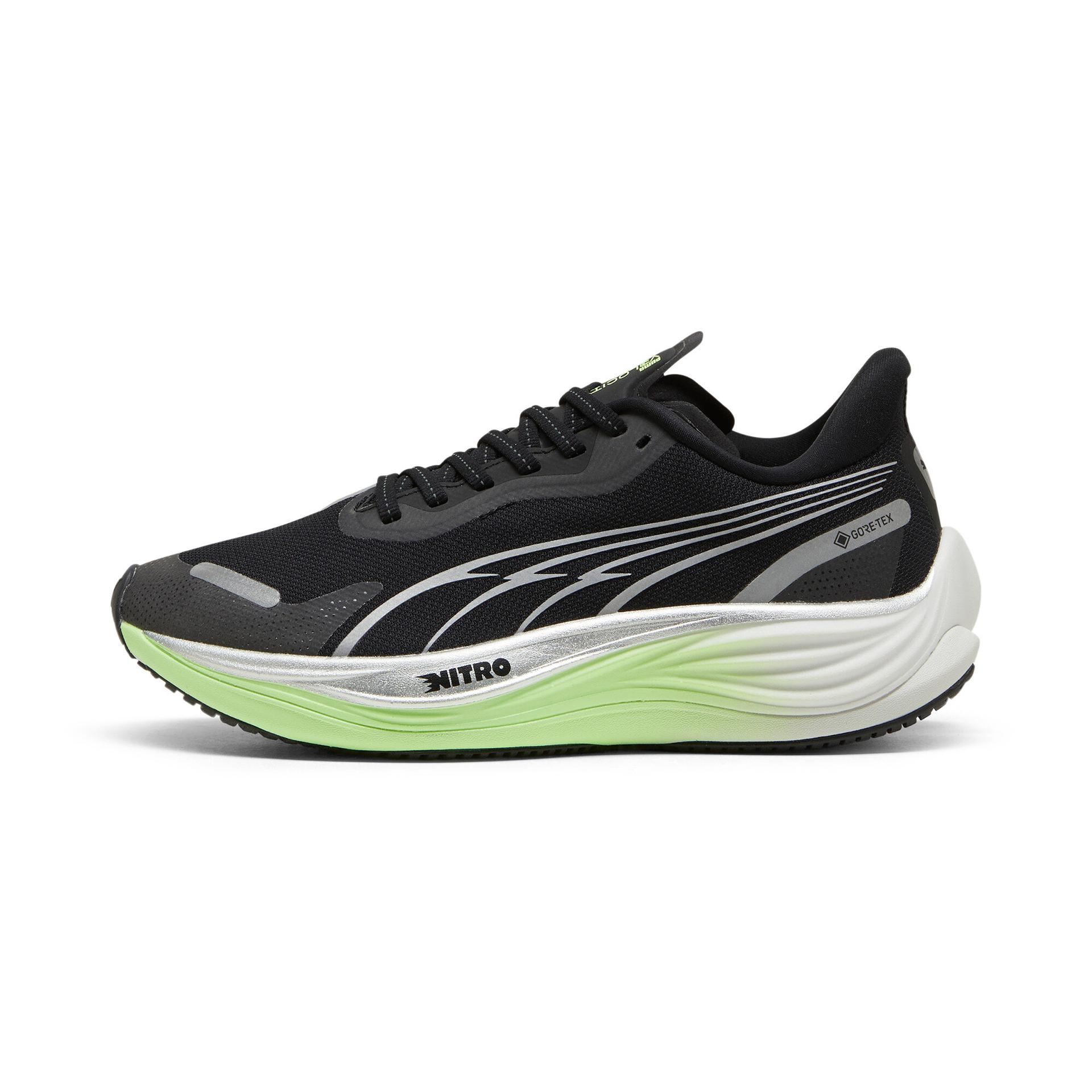 puma velocity nitroâ¢ 3 gore-texâ® women's running shoes in black, size 7