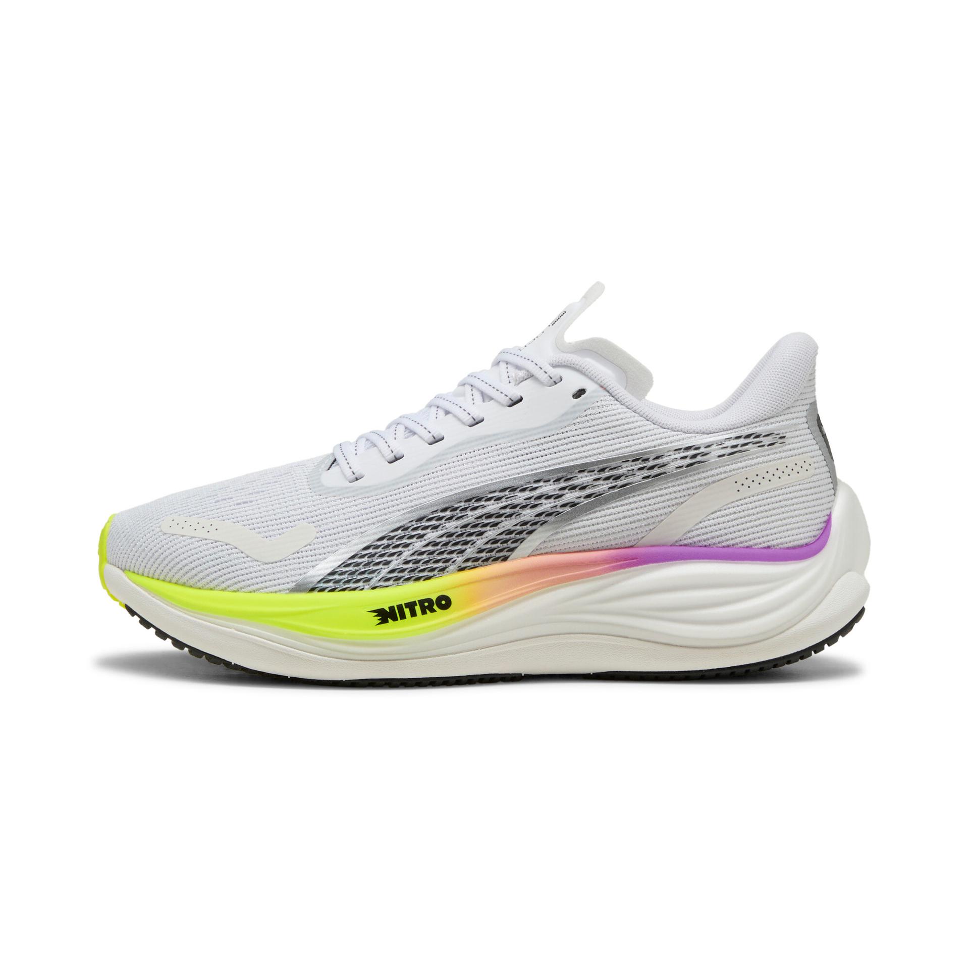 puma velocity nitroâ¢ 3 women's running shoes in white, size 9