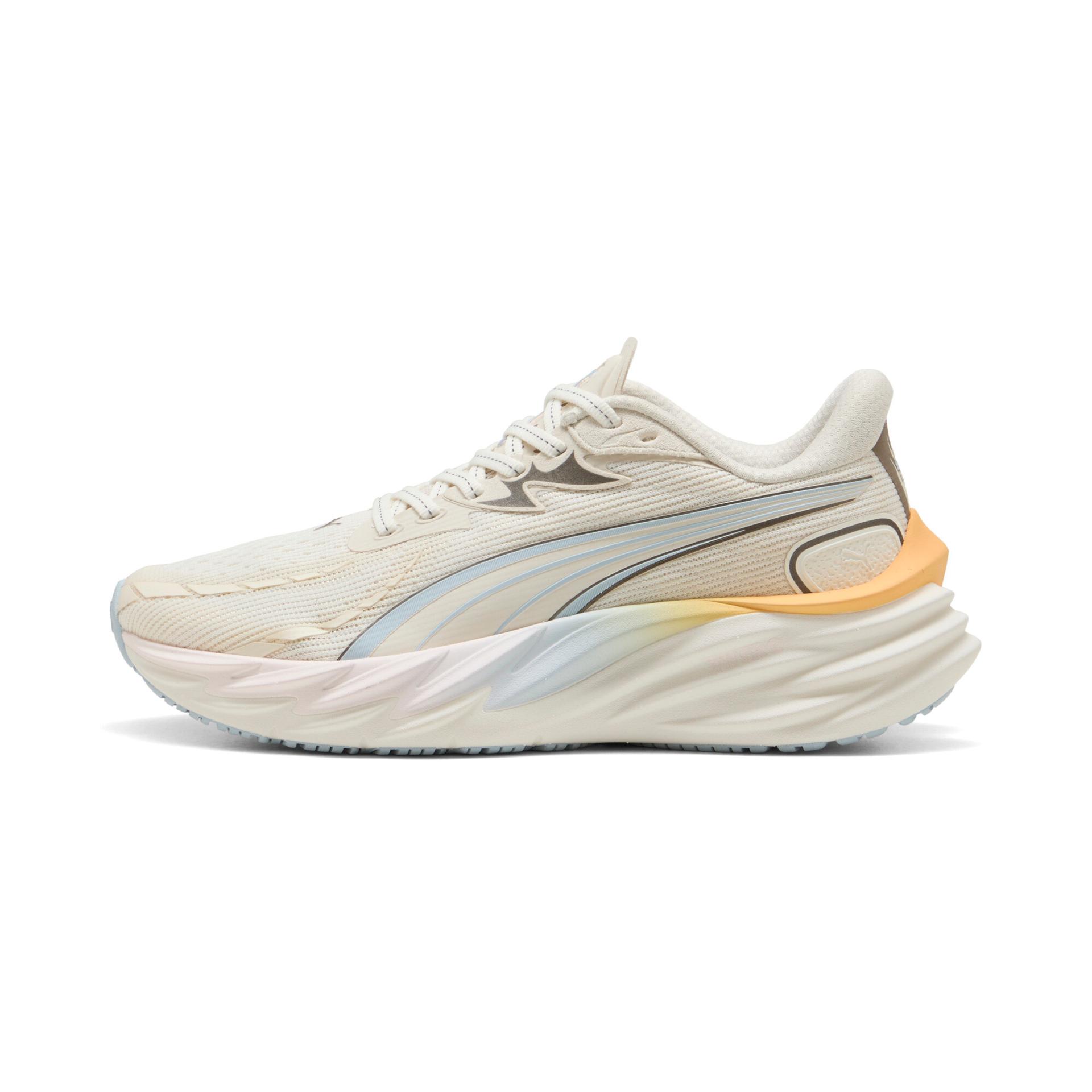 puma velocity nitroâ¢ 4 run club women's road running shoes in white, size 6