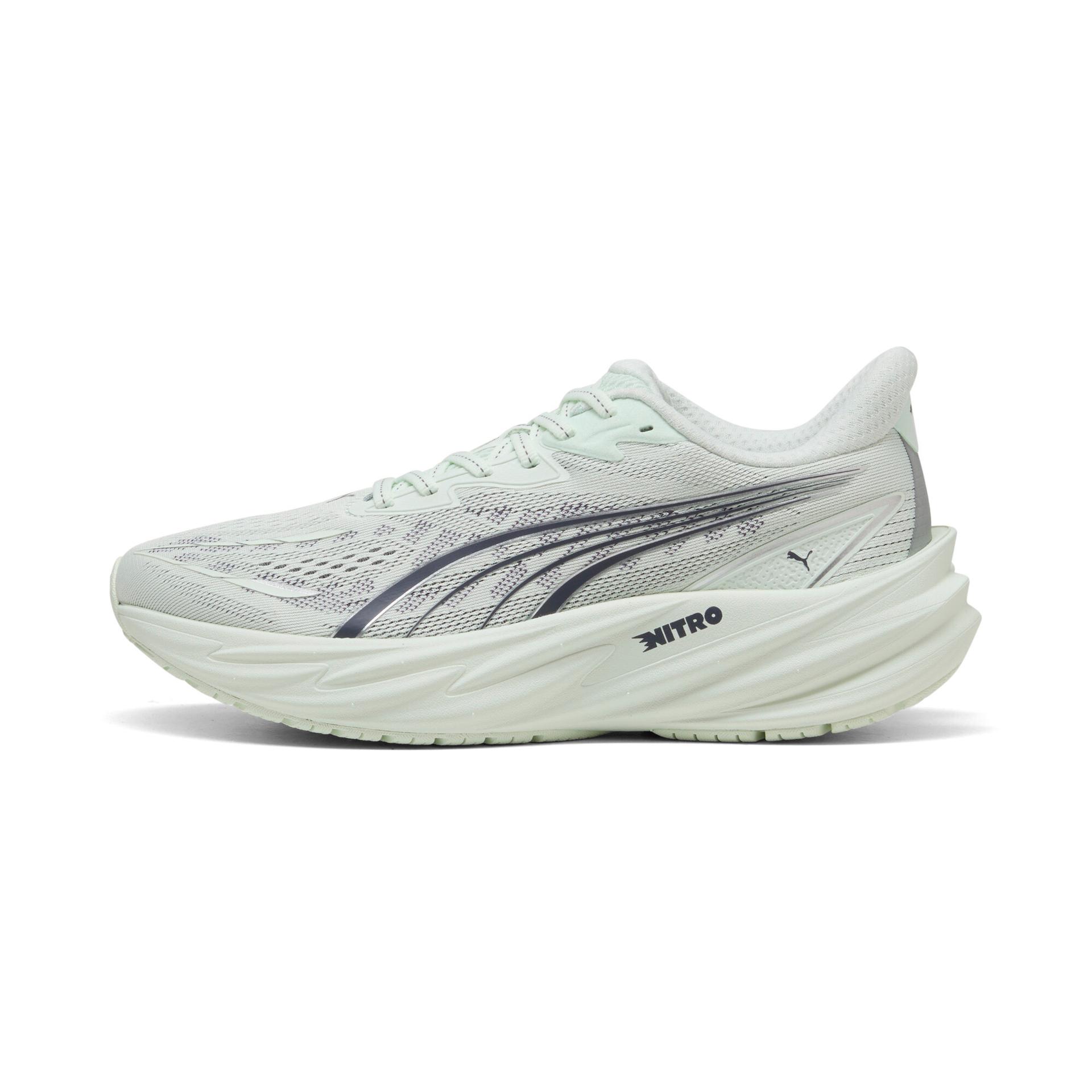 puma velocity nitroâ¢ 5 running shoes women women's road running shoes in green, size 7