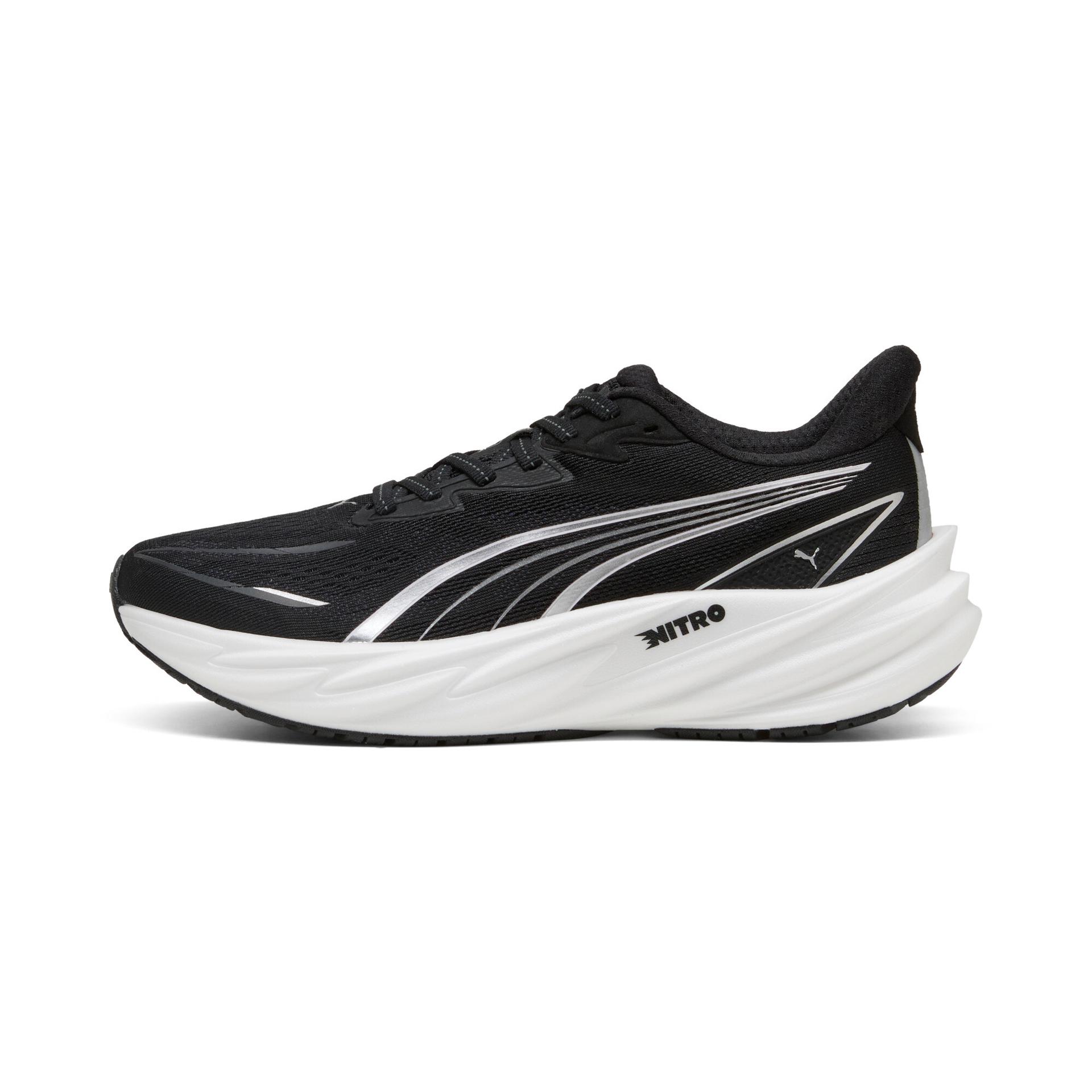 puma velocity nitroâ¢ 5 wide running shoes women women's wide road running shoes in black, size 7