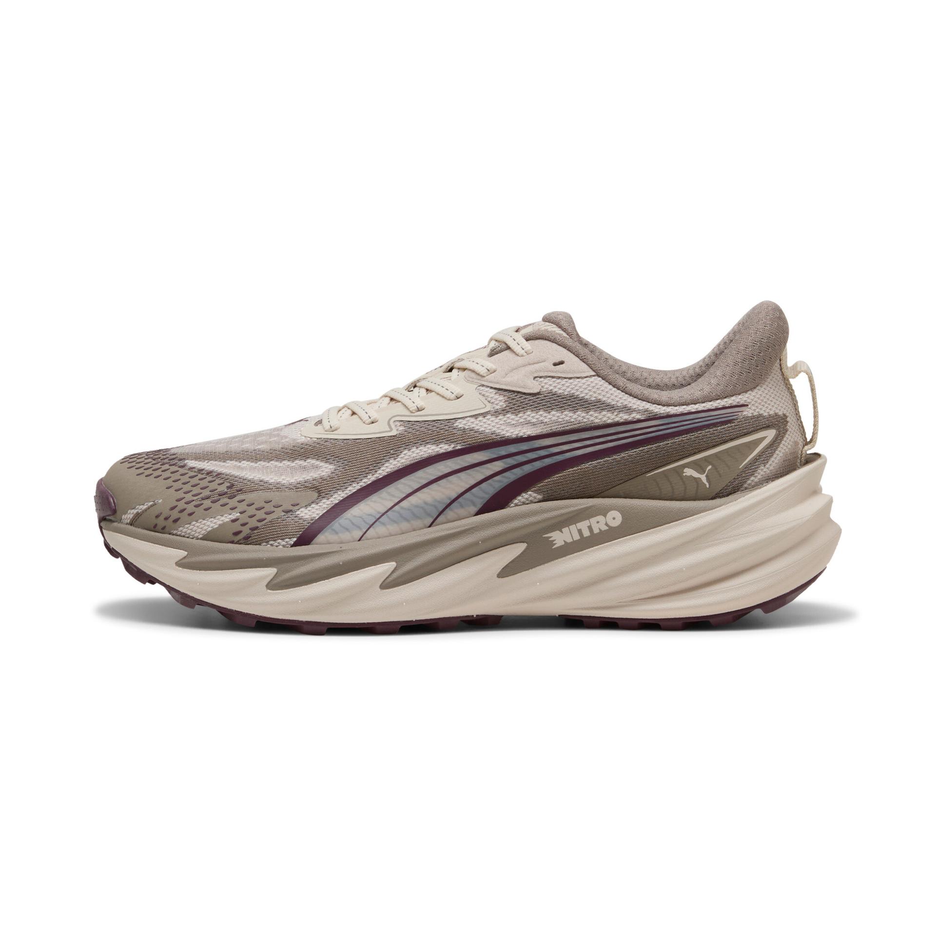 puma velocity nitroâ¢ trail running shoes women women's trail running shoes in beige, size 7.5