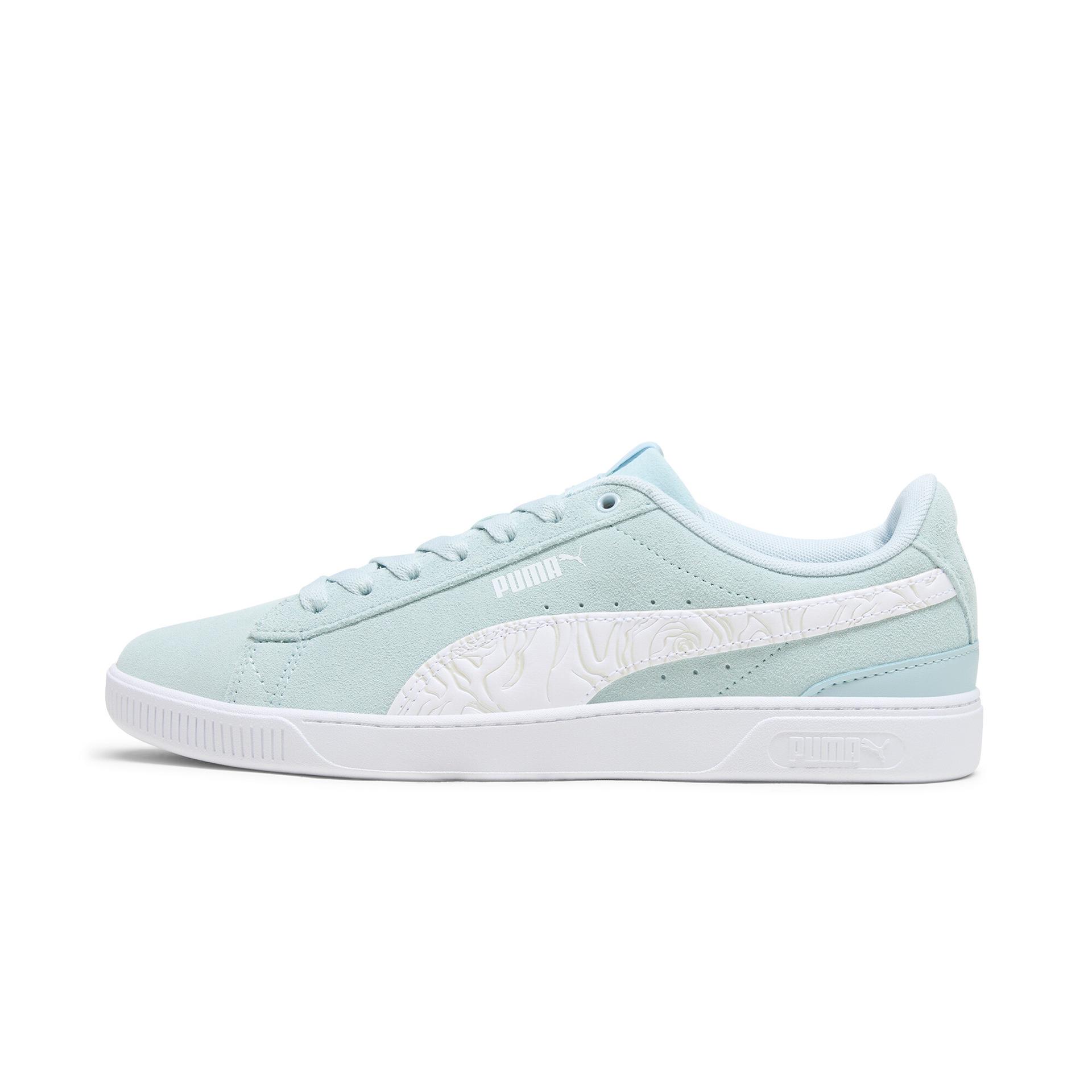 puma vikky v3 imprints women's sneakers in blue, size 10.5