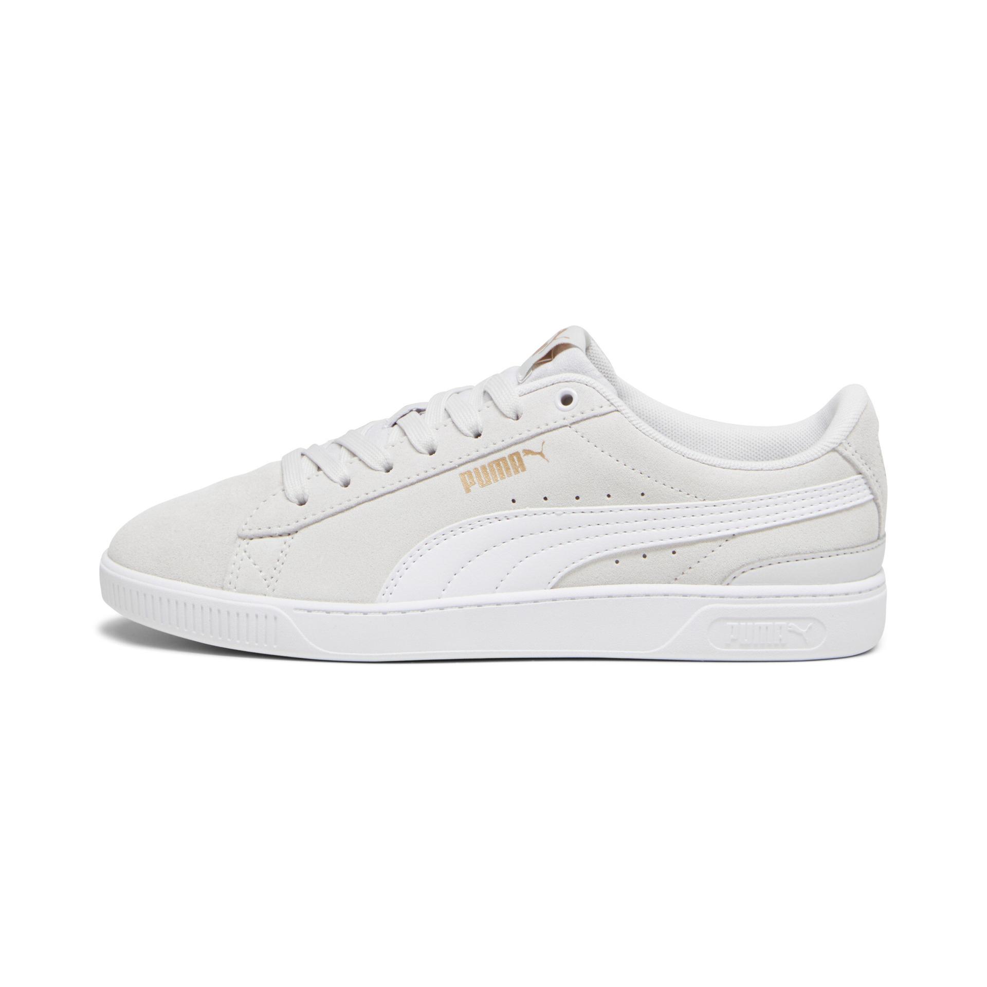 puma vikky v3 women's sneakers in grey, size 5.5