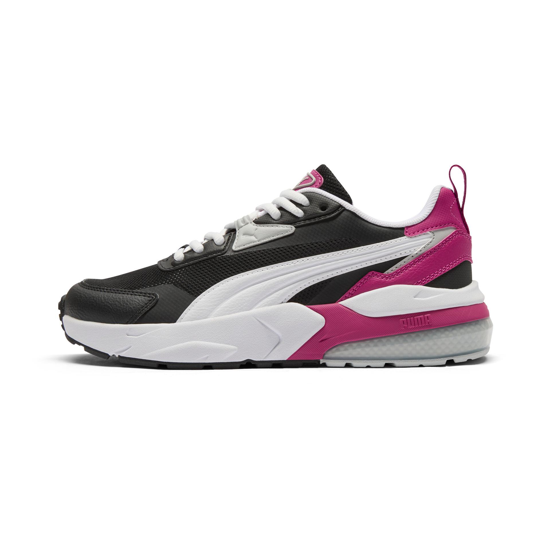puma vis2k women's sneaker in black, size 6