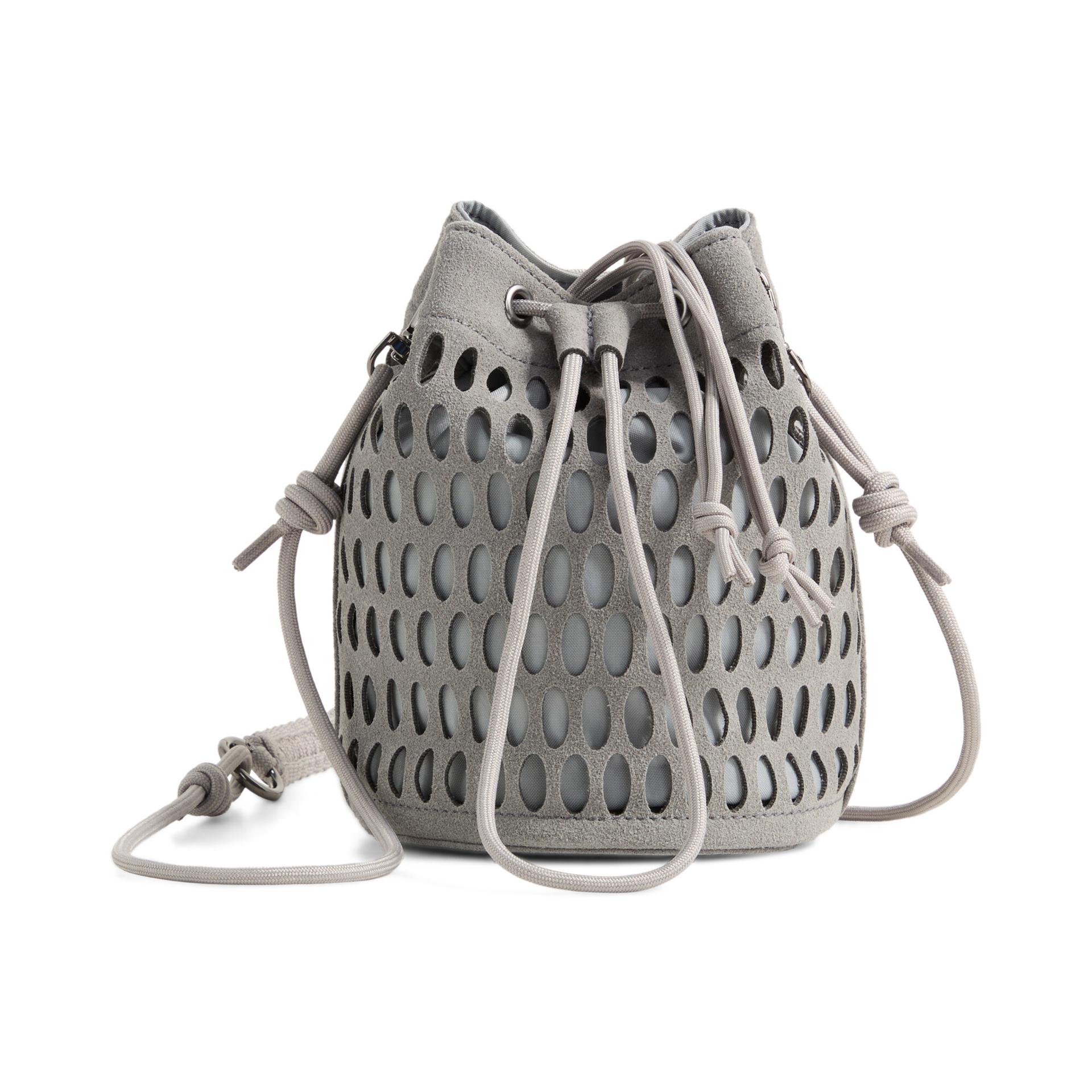 puma x _j.l-a.l 1l lattice bucket bag in grey