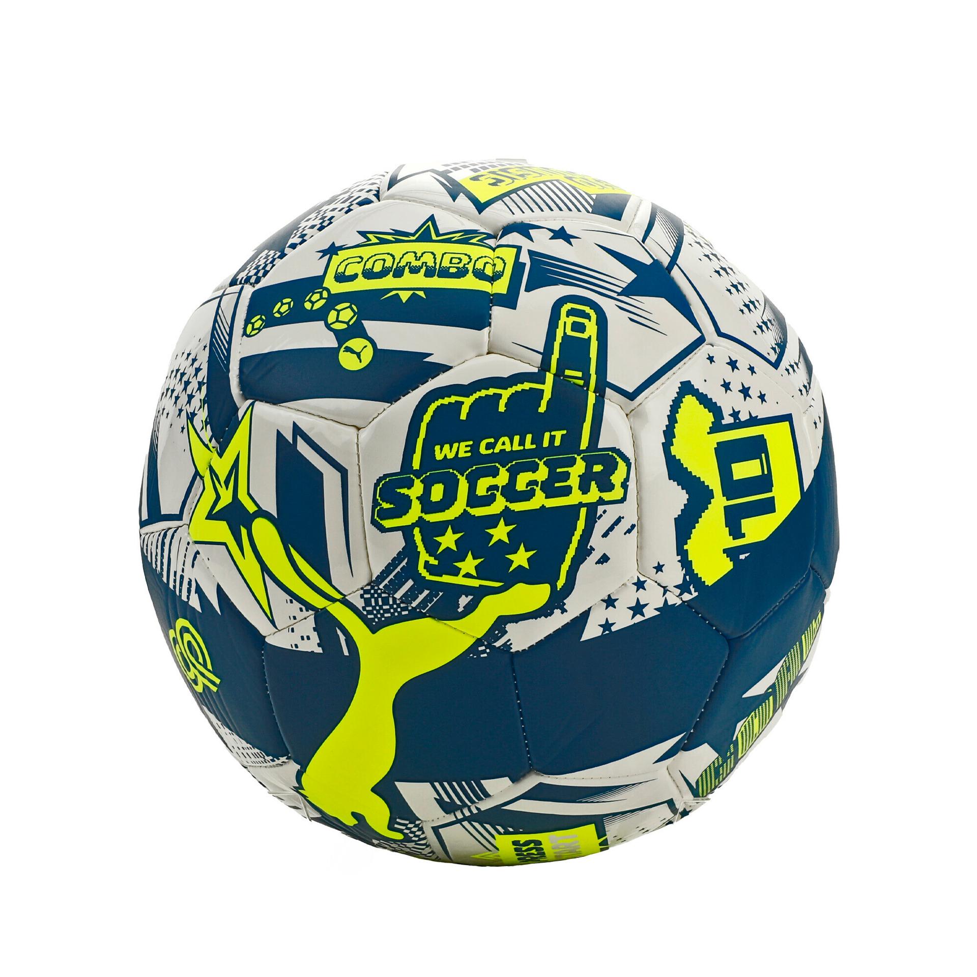 puma x christian pulisic legacy soccer ball in blue, size 4