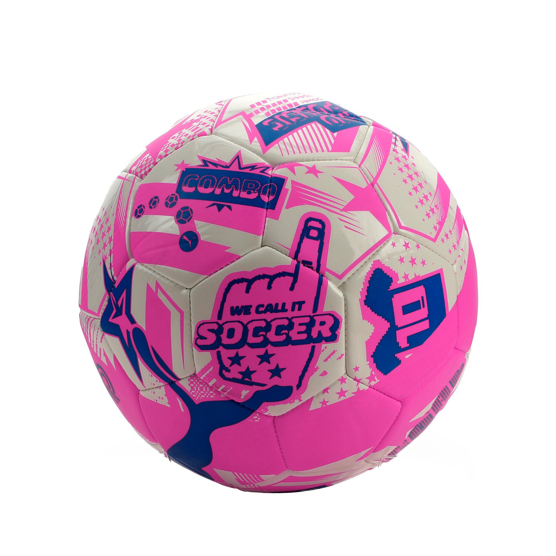 puma x christian pulisic legacy soccer ball in pink, size 5