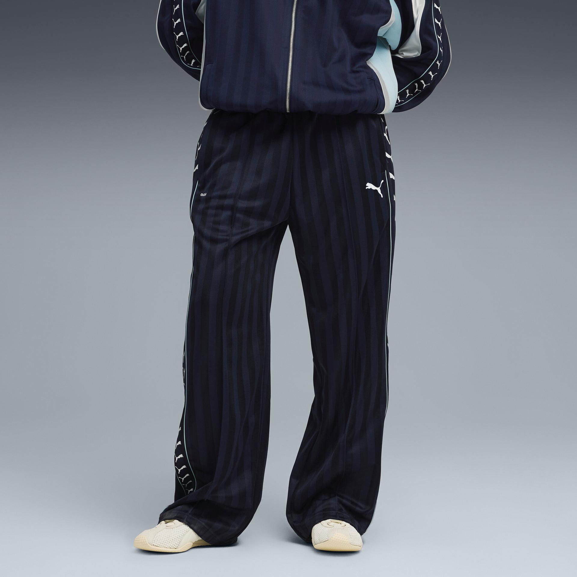 puma x guizio women's t7 track pants in blue, size xxs
