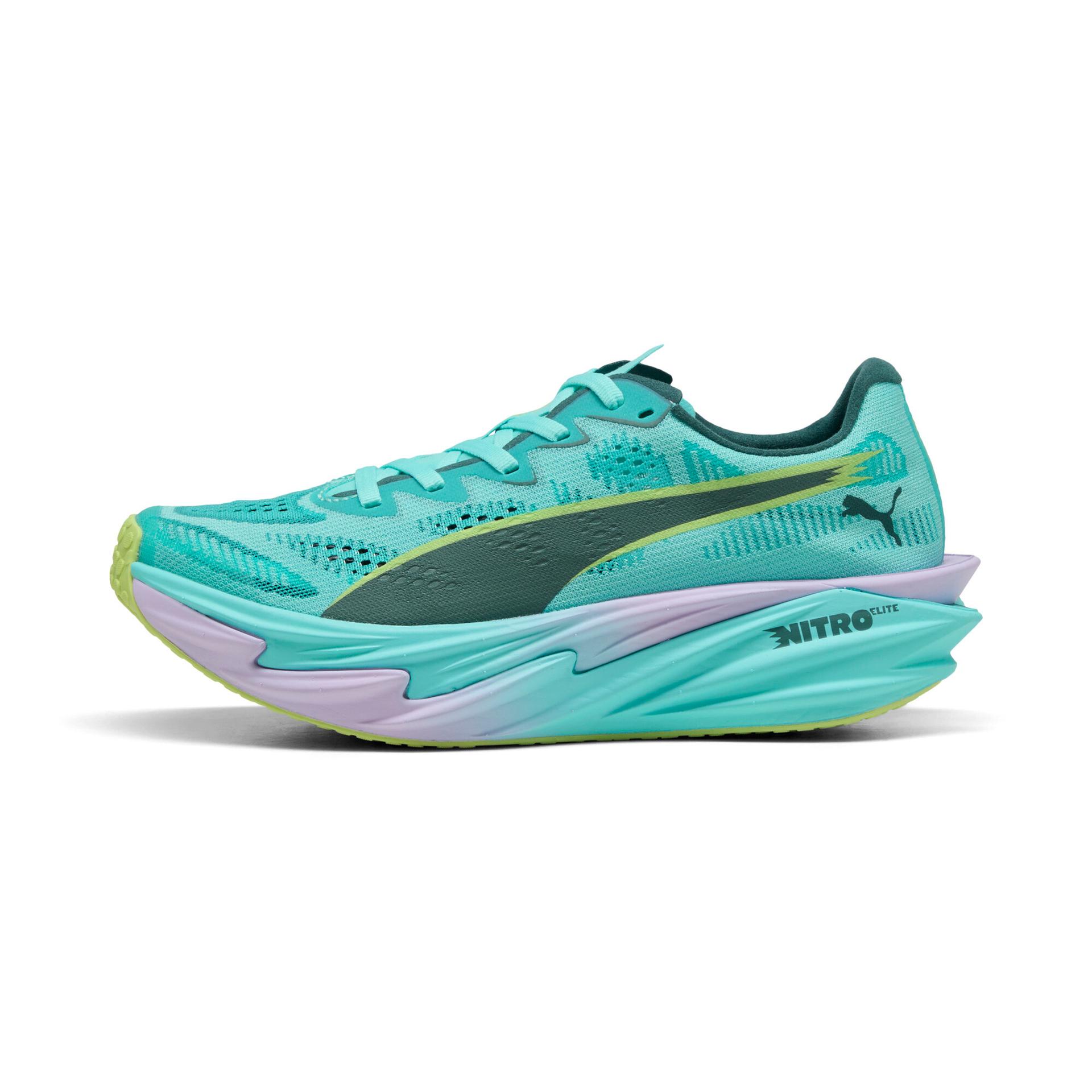 puma x hyrox deviate nitroâ¢ elite 4 women's shoes in green, size 8