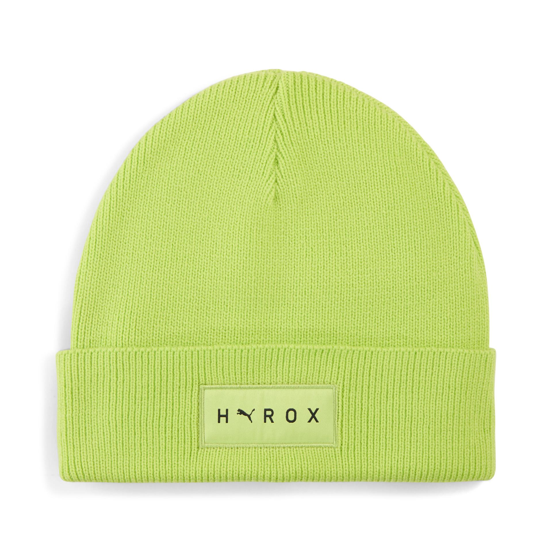 puma x hyrox mid crown beanie in green