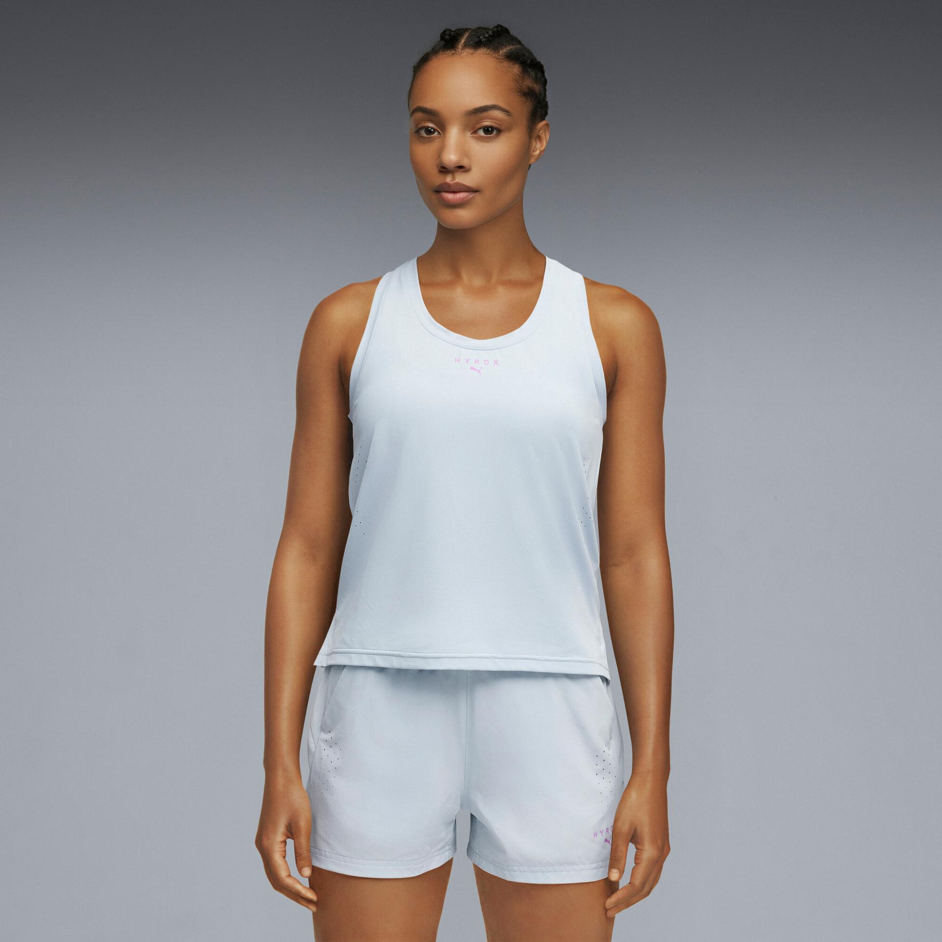puma x hyrox women's dryelite tank top in grey, size xxl