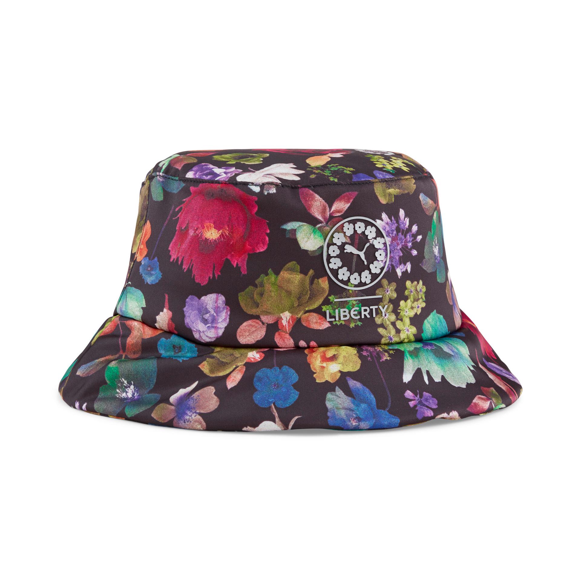 puma x liberty bucket hat in black, size s/m
