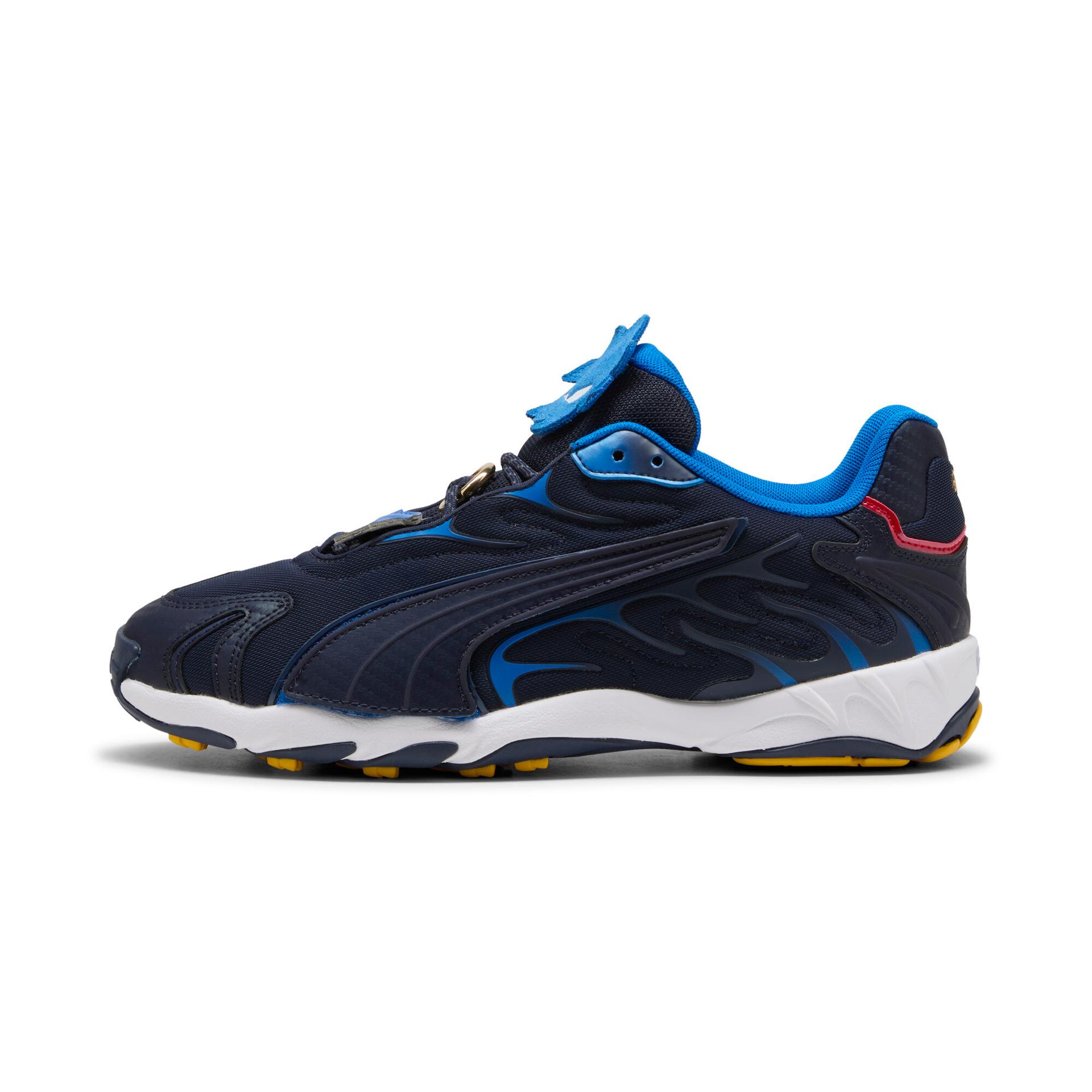 puma x sonic the hedgehog inhale sonic sneakers in blue, size 4