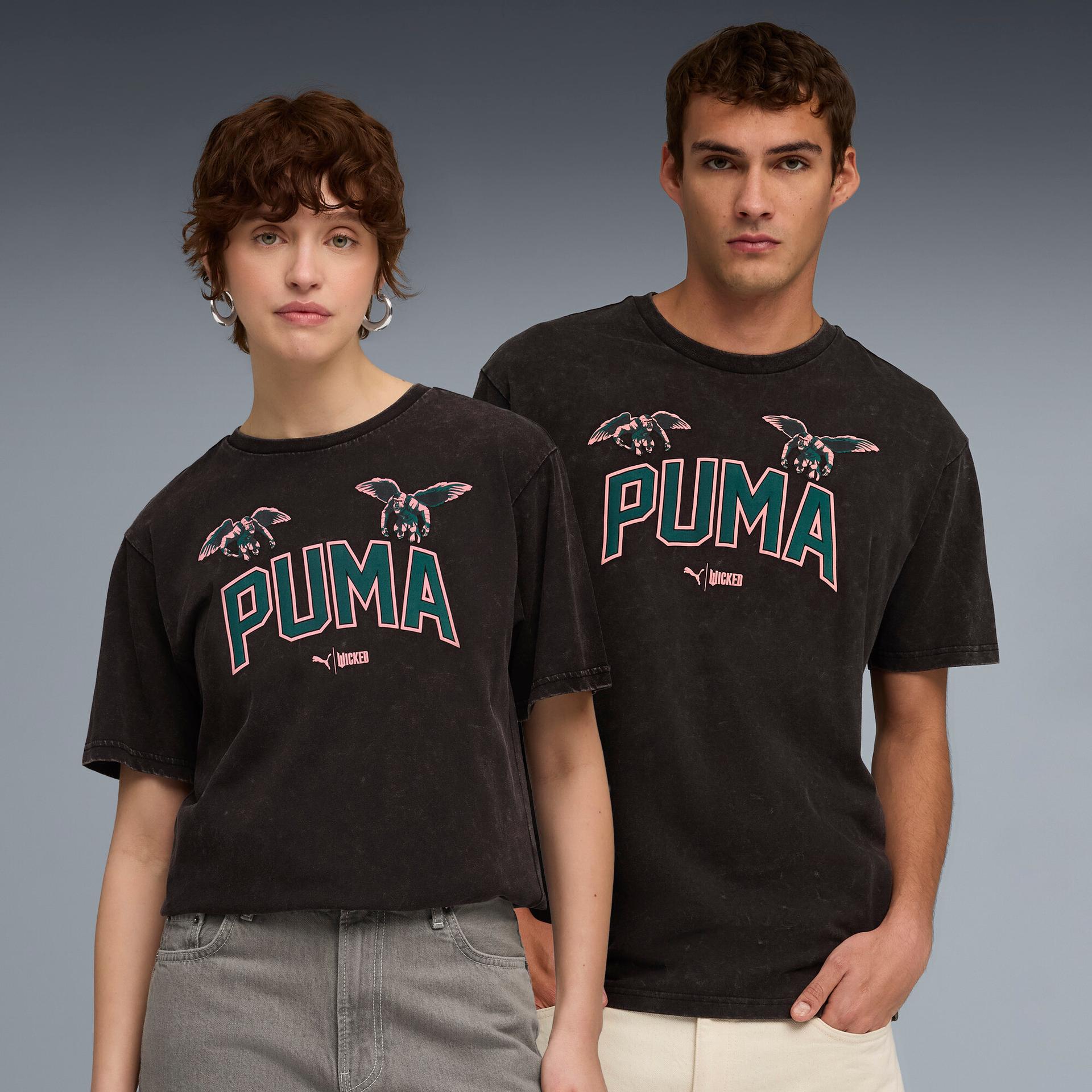 puma x wicked oz t-shirt in black, size l