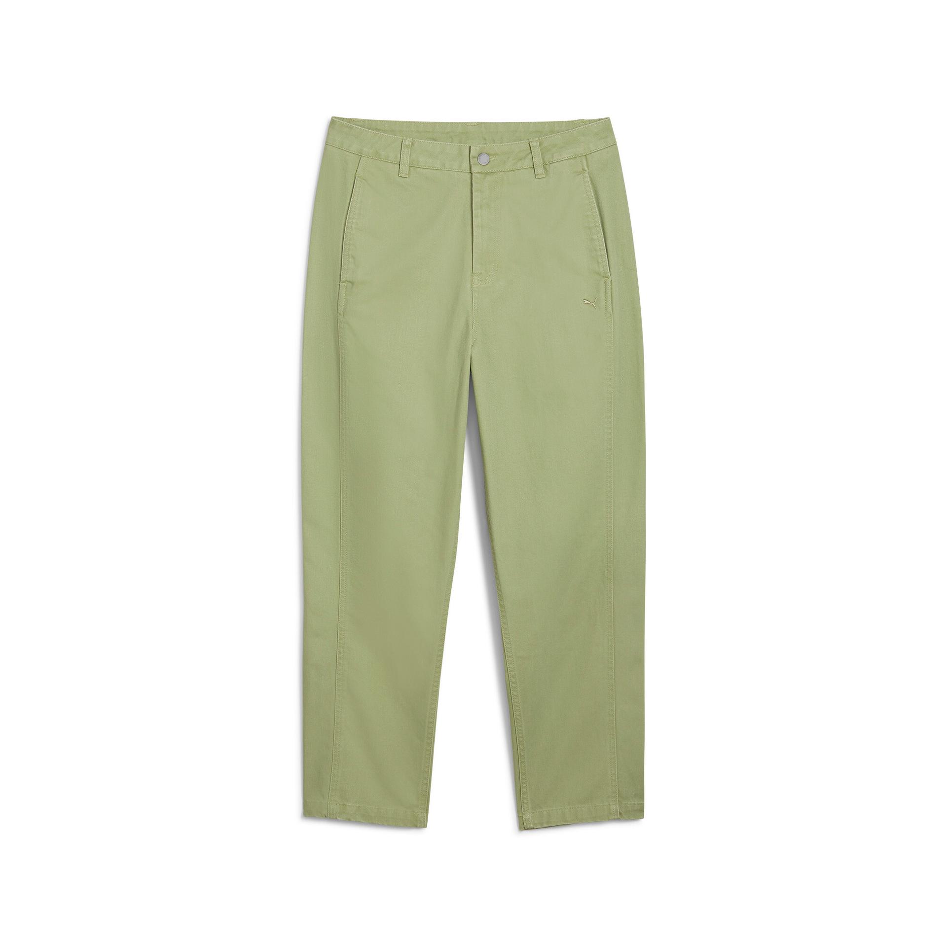 puma yona women's cargo pants in green, size xl