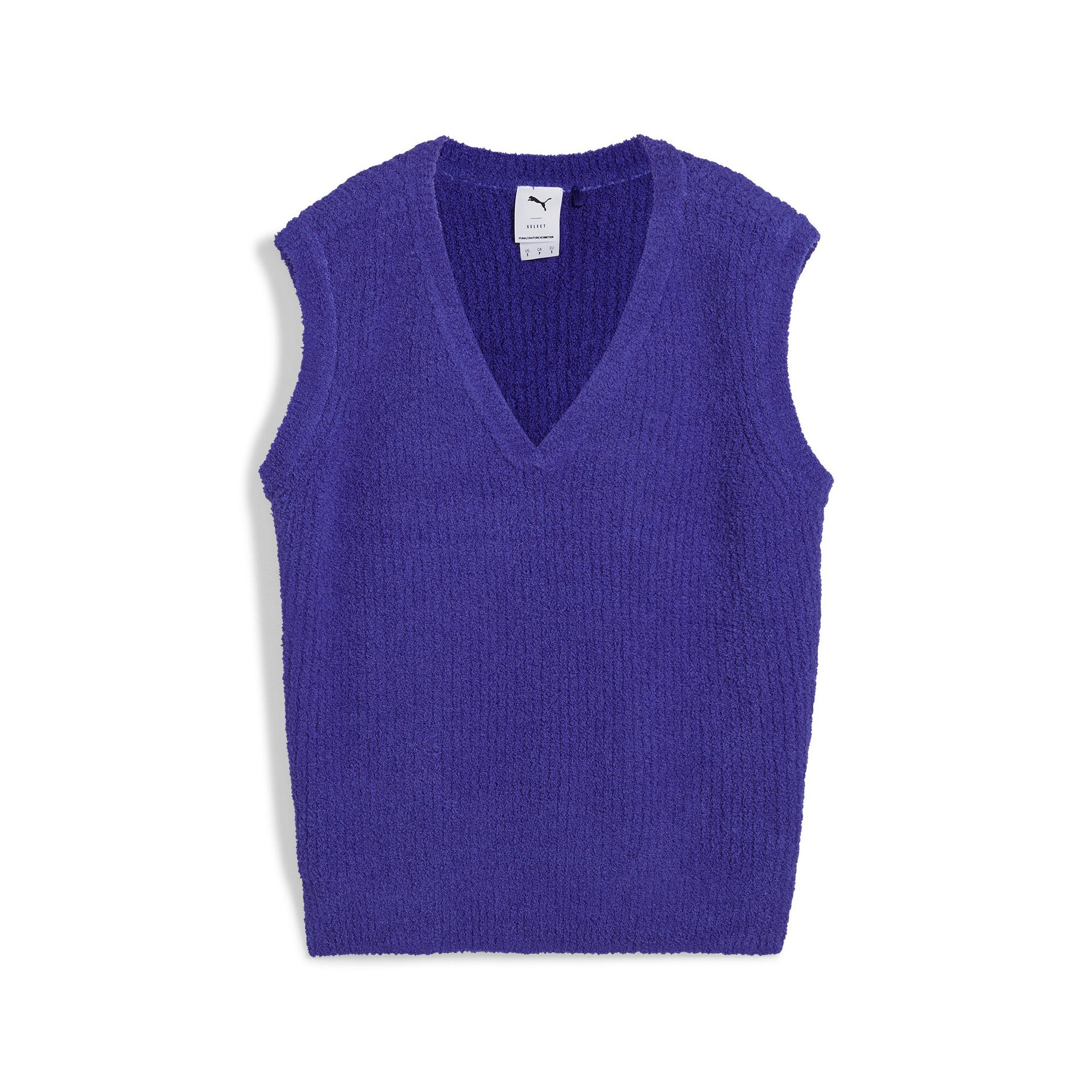 puma yona women's vest in blue, size s