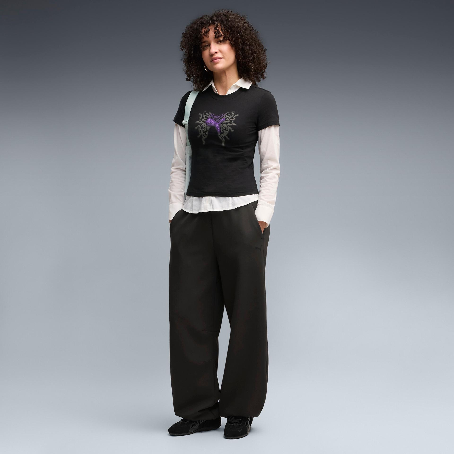 pumatech sense women's barrel sweatpants in black, size l