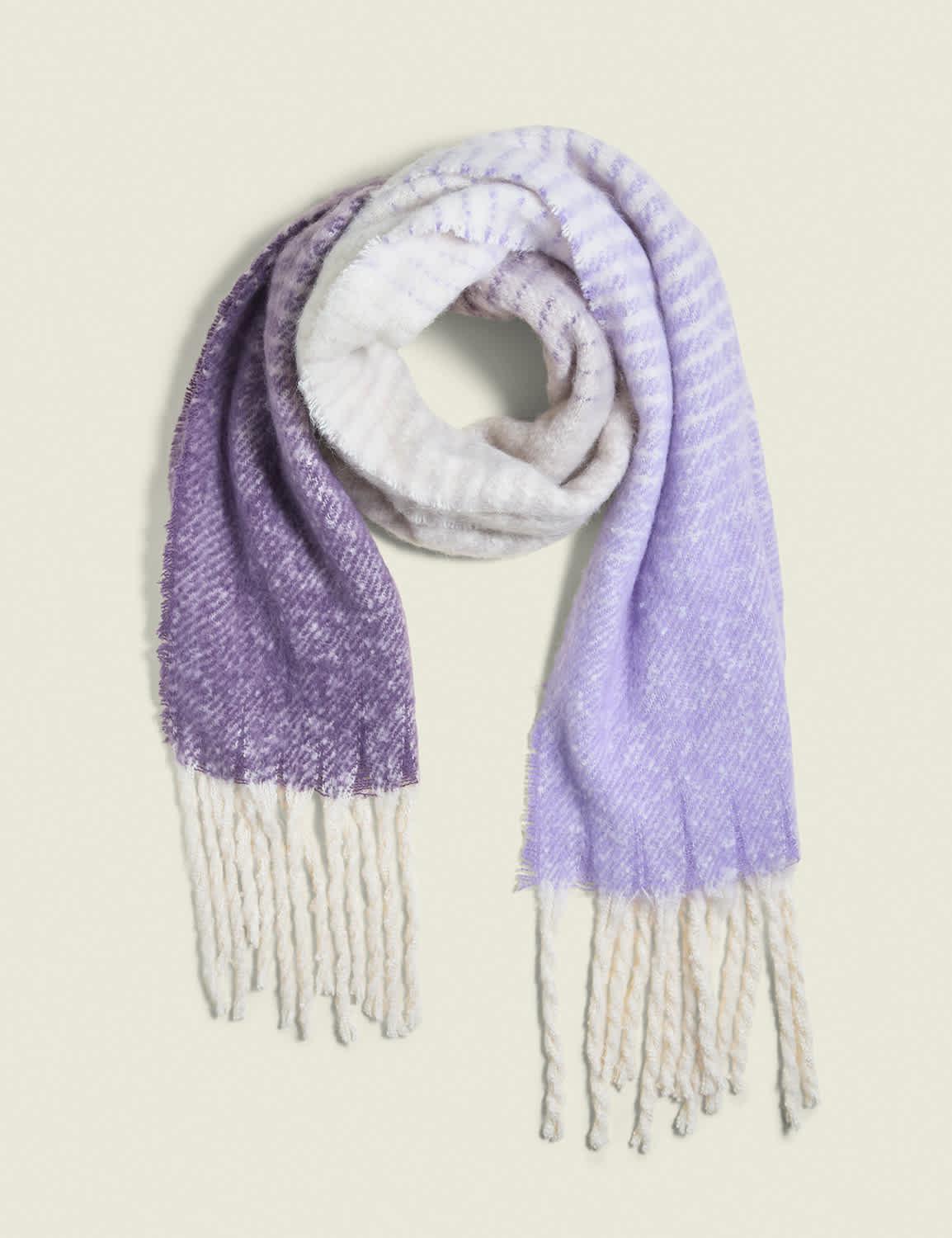 purple ombre scarf