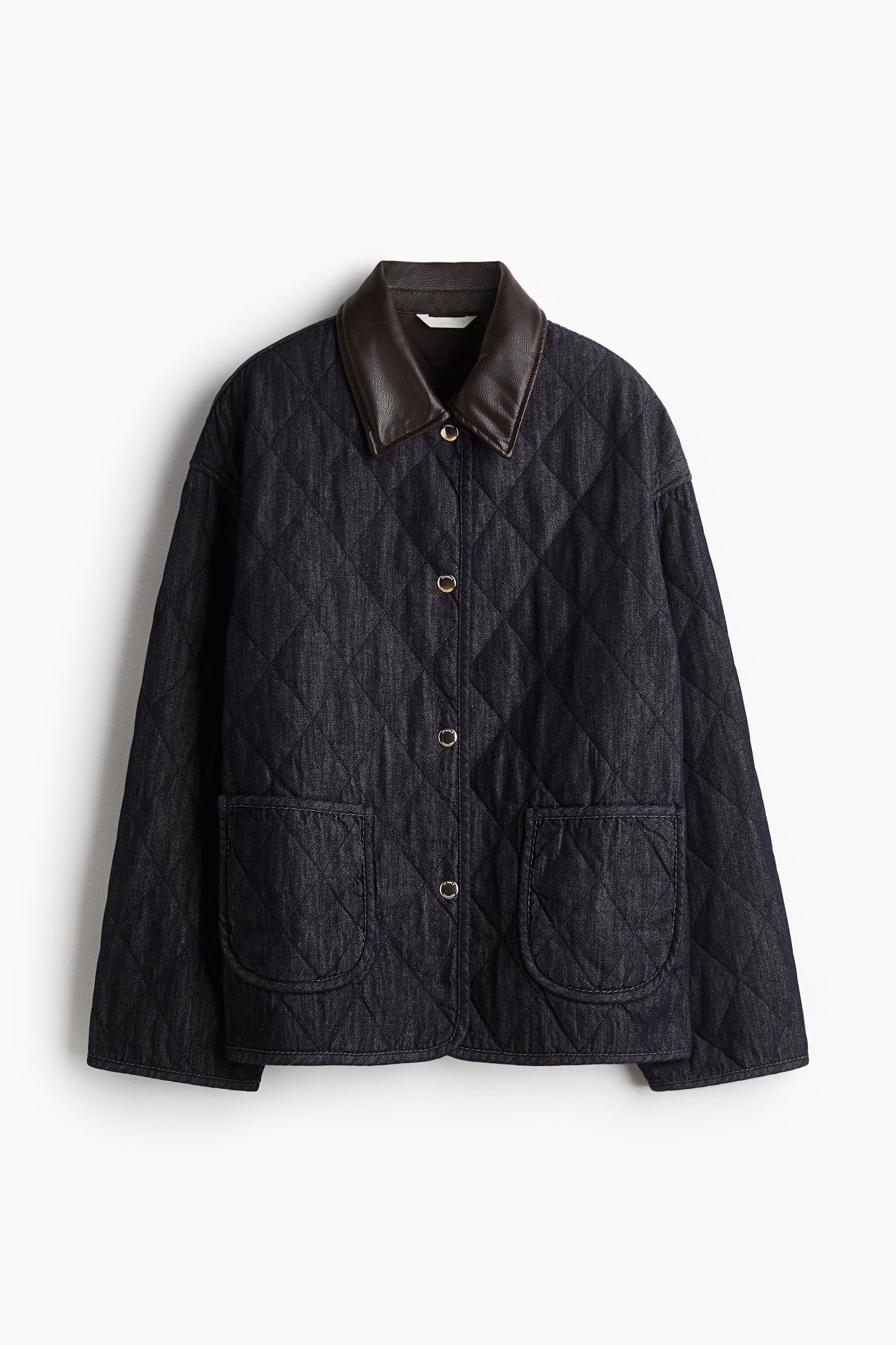quilted denim jacket