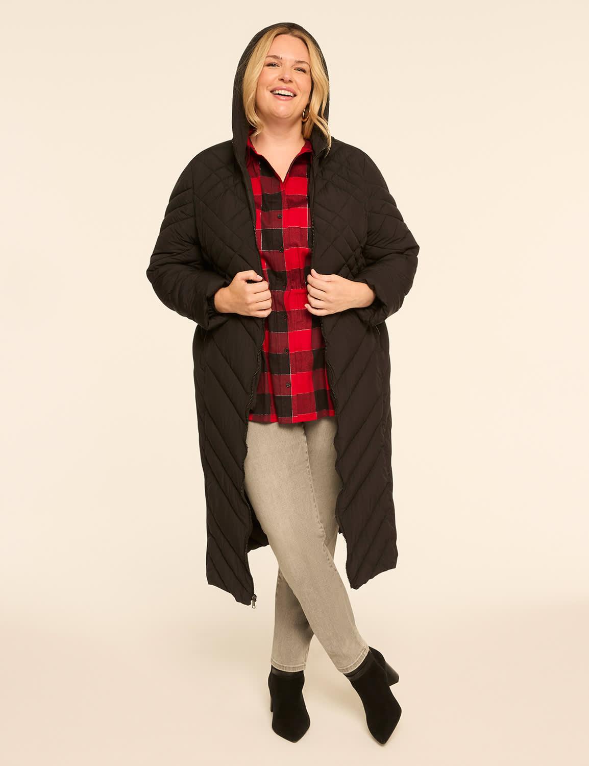 quilted maxi puffer coat