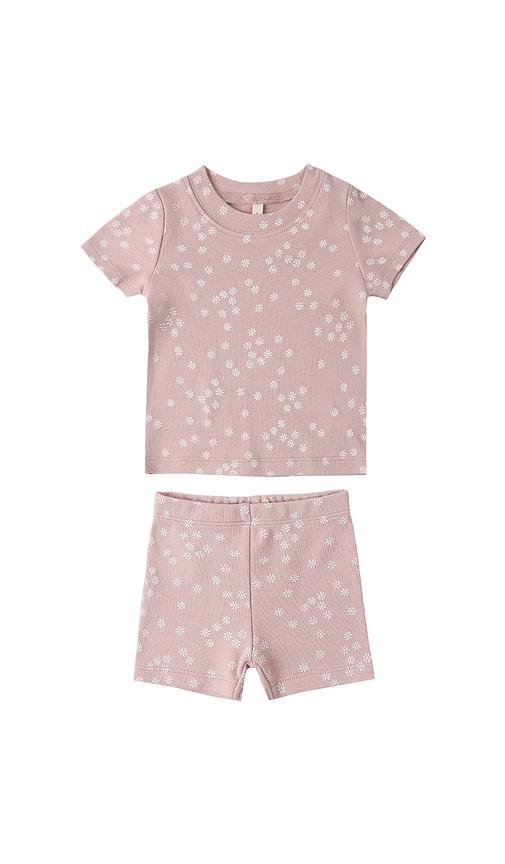 quincy mae summer pajama set in mauve. - size 12-18m (also in 4-5yr)
