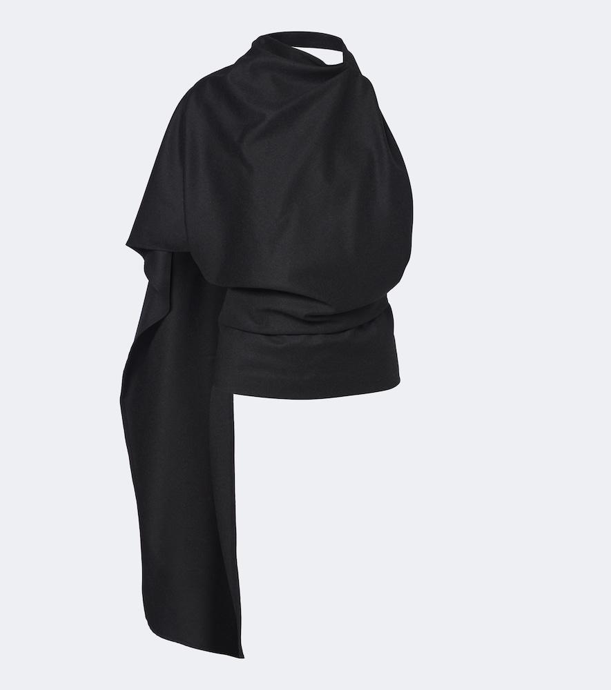 róhe assymetric wool top