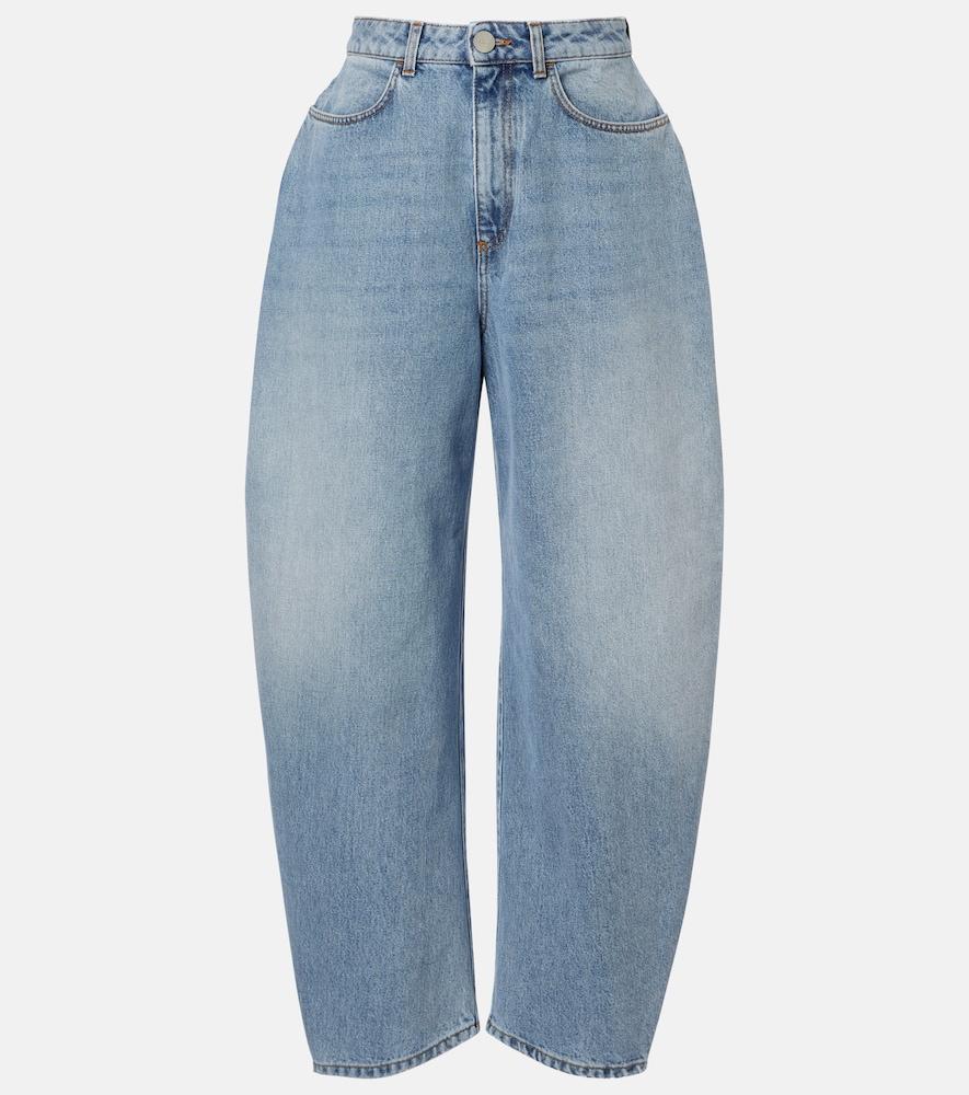 róhe barrel-leg jeans