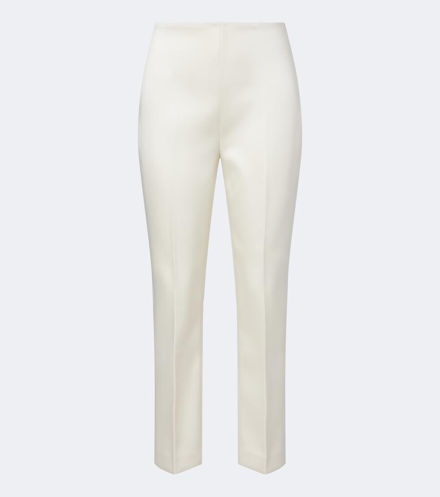 róhe bridal cigarette-leg satin pants
